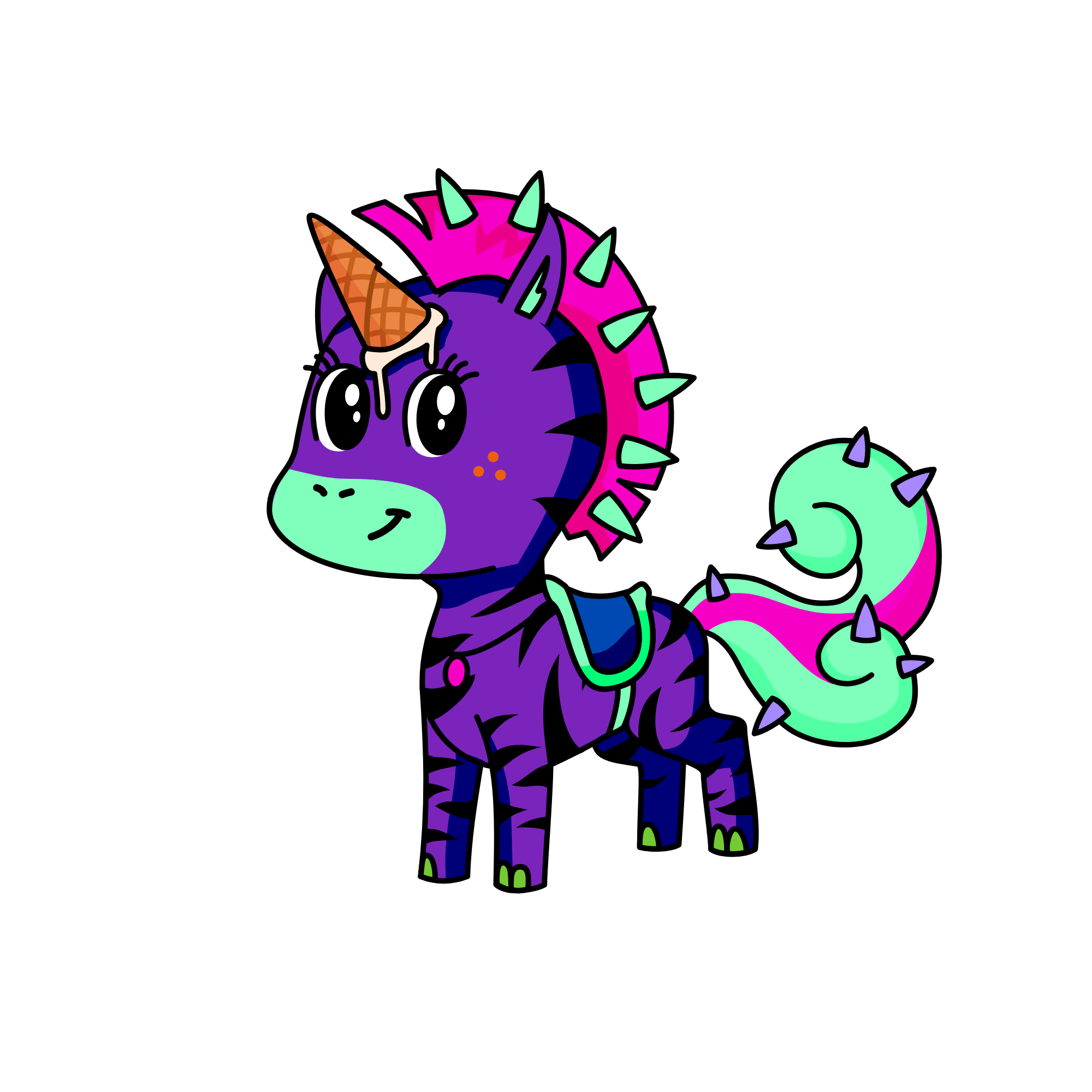 Unicornio creado por dos, the unicorn