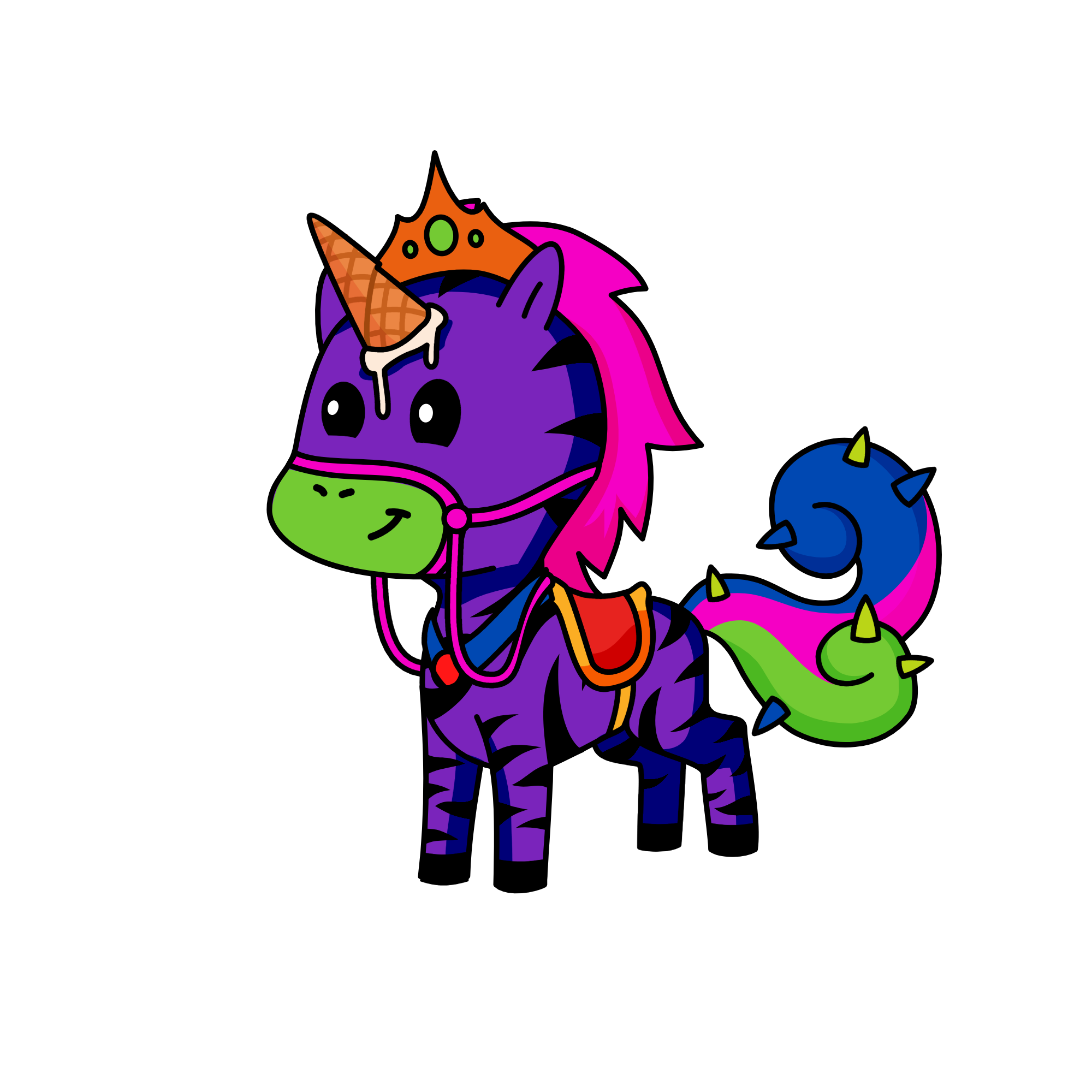 El Rey De Los Helados, the unicorn