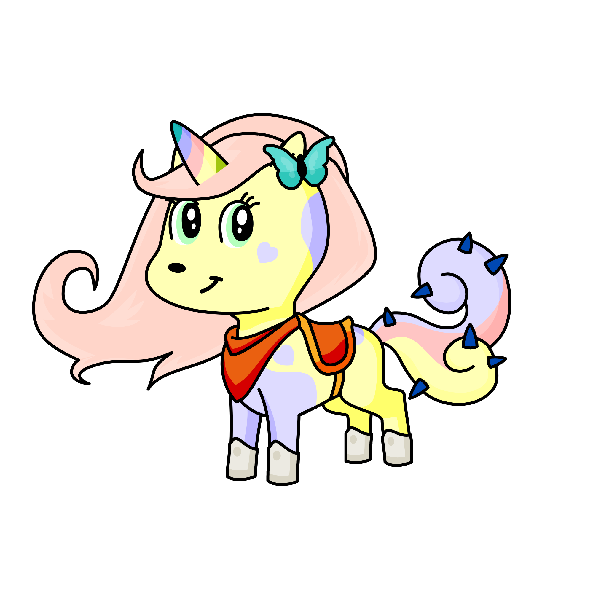 THE JELLY BUNNY, the unicorn
