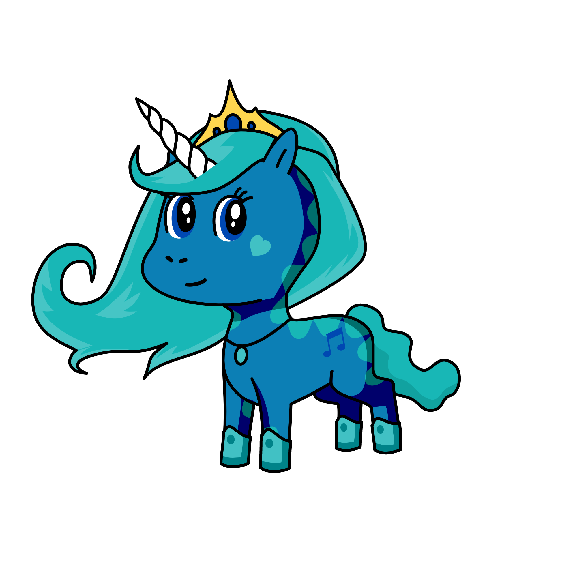 Moonlight, the unicorn