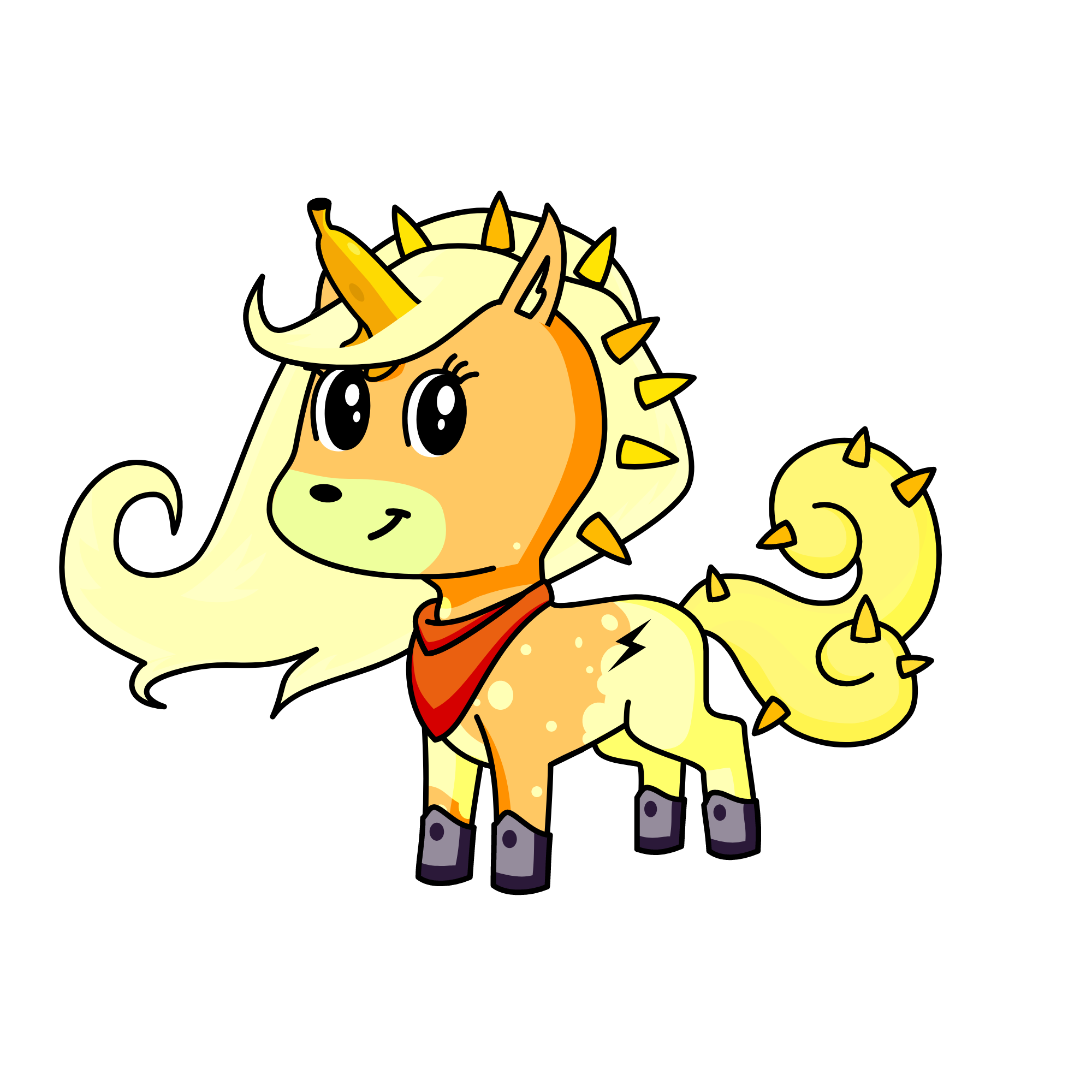 BANANA SPILT, the unicorn