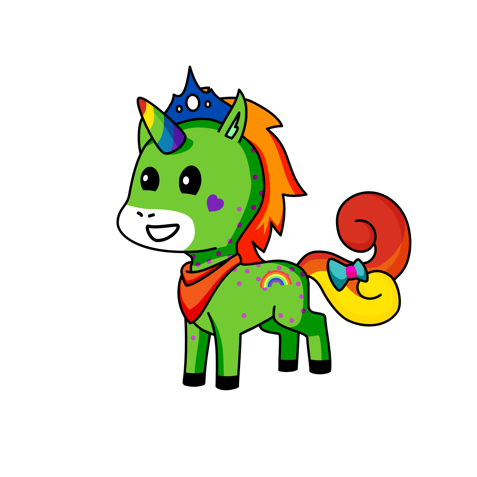 Pinky, the unicorn