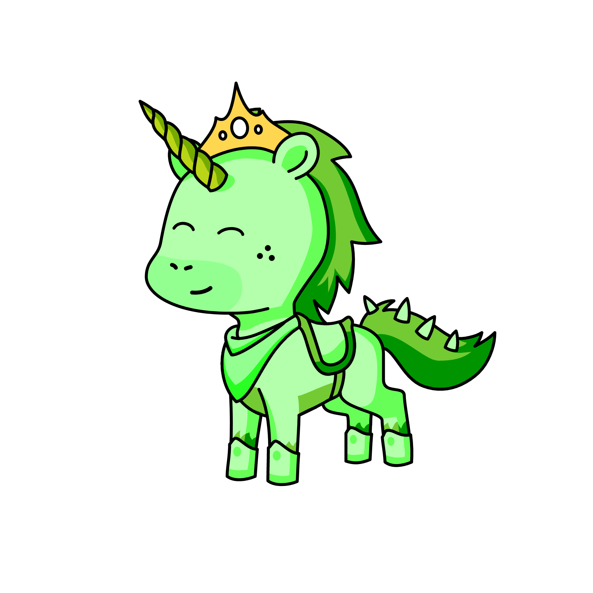 greeny, the unicorn