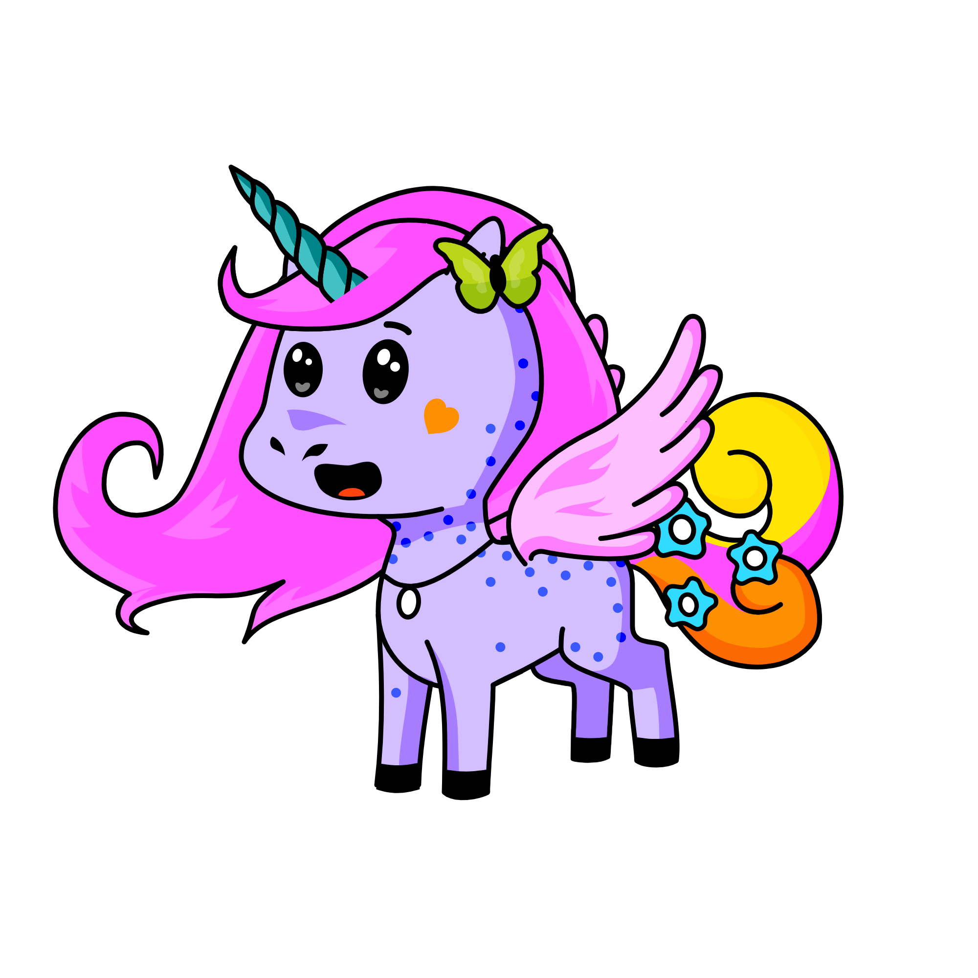 pastel , the unicorn