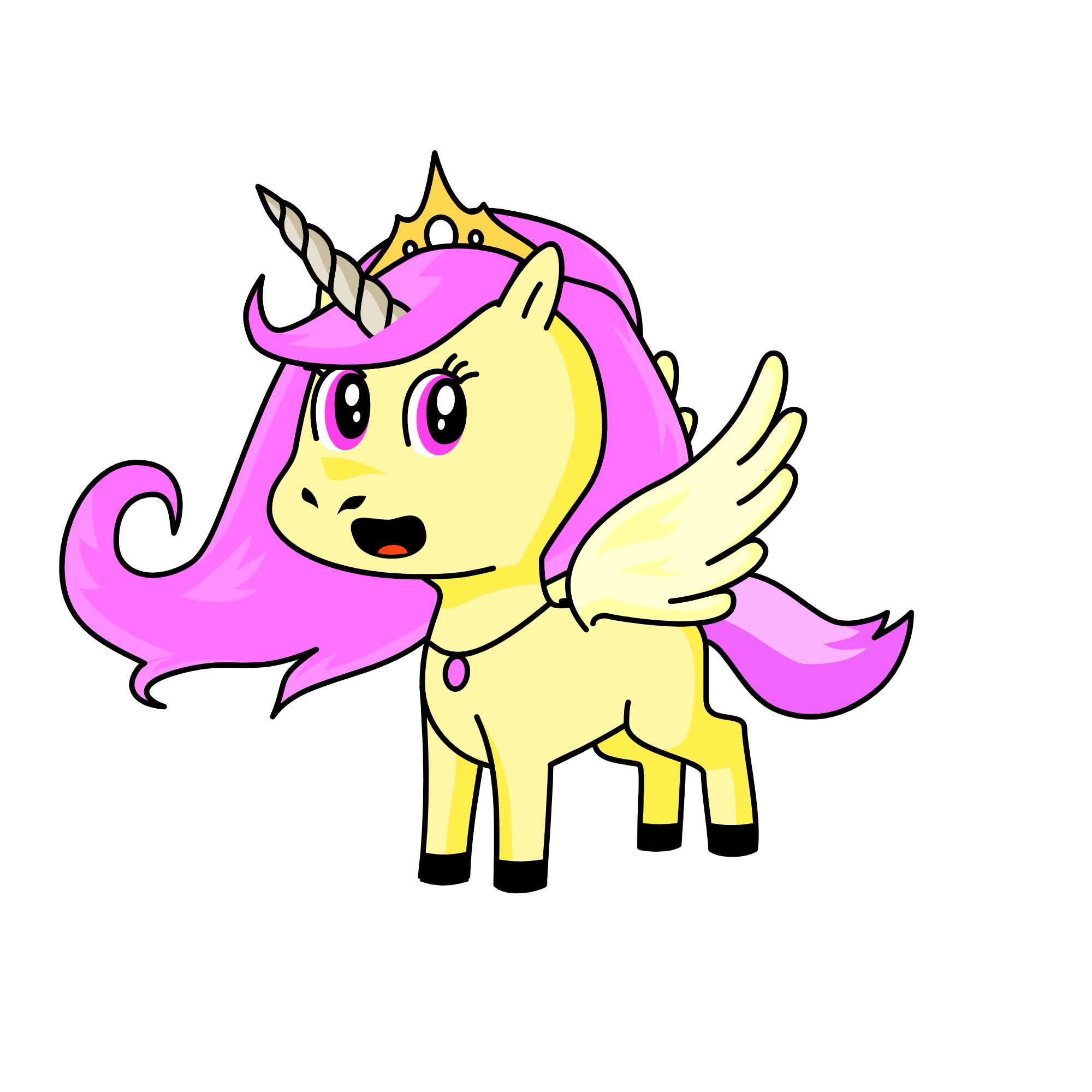 Fluttershy, the unicorn