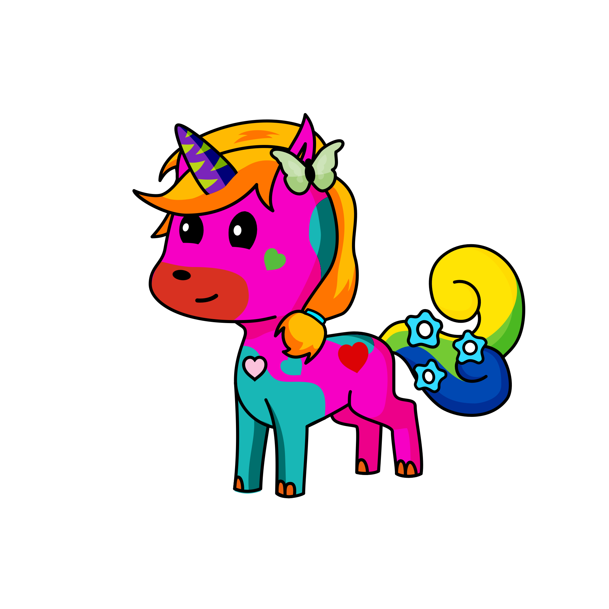 Pony pals activities, the unicorn