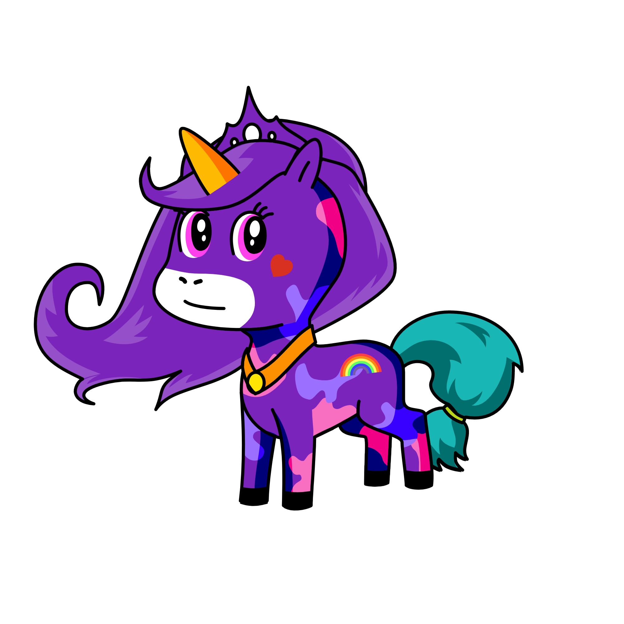 rainbow , the unicorn