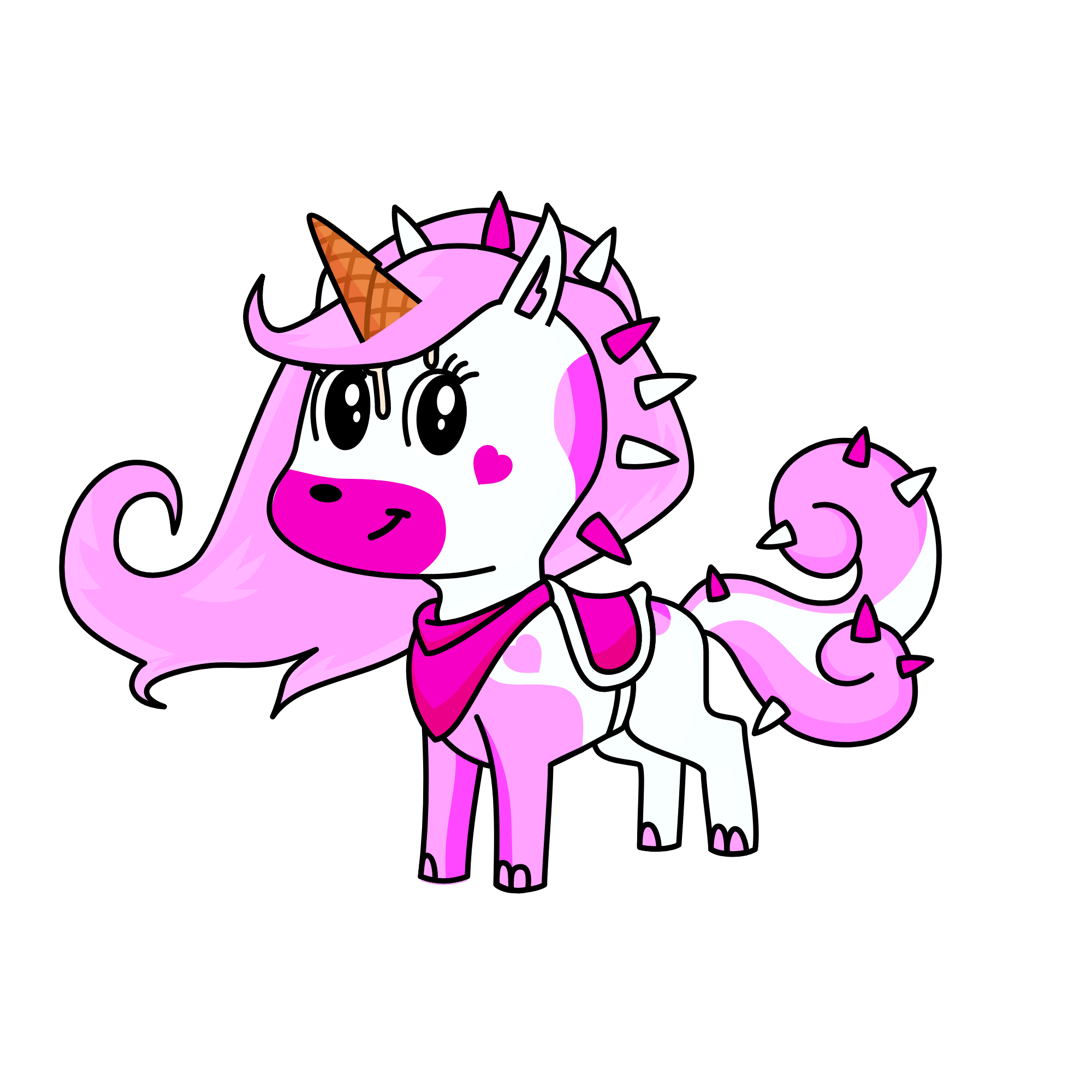 Rosita vs la Fresita, the unicorn
