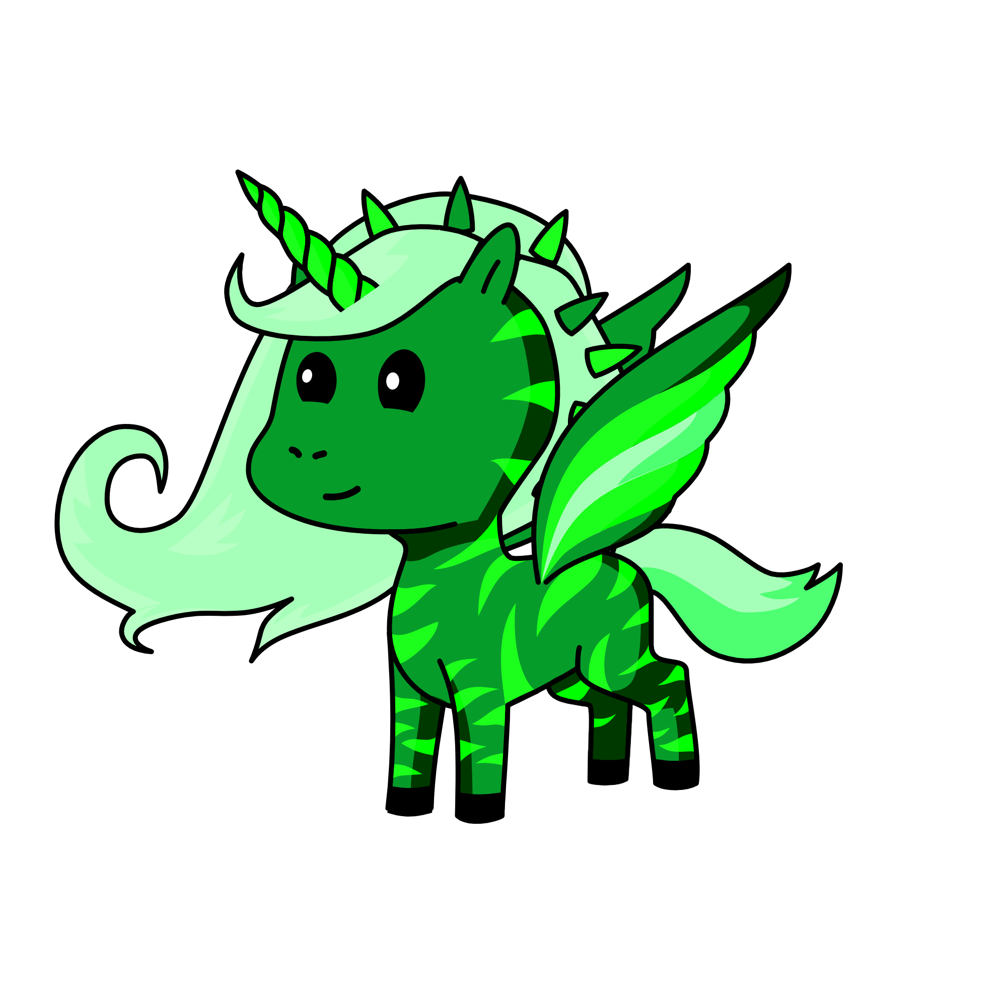 Leafy, the unicorn