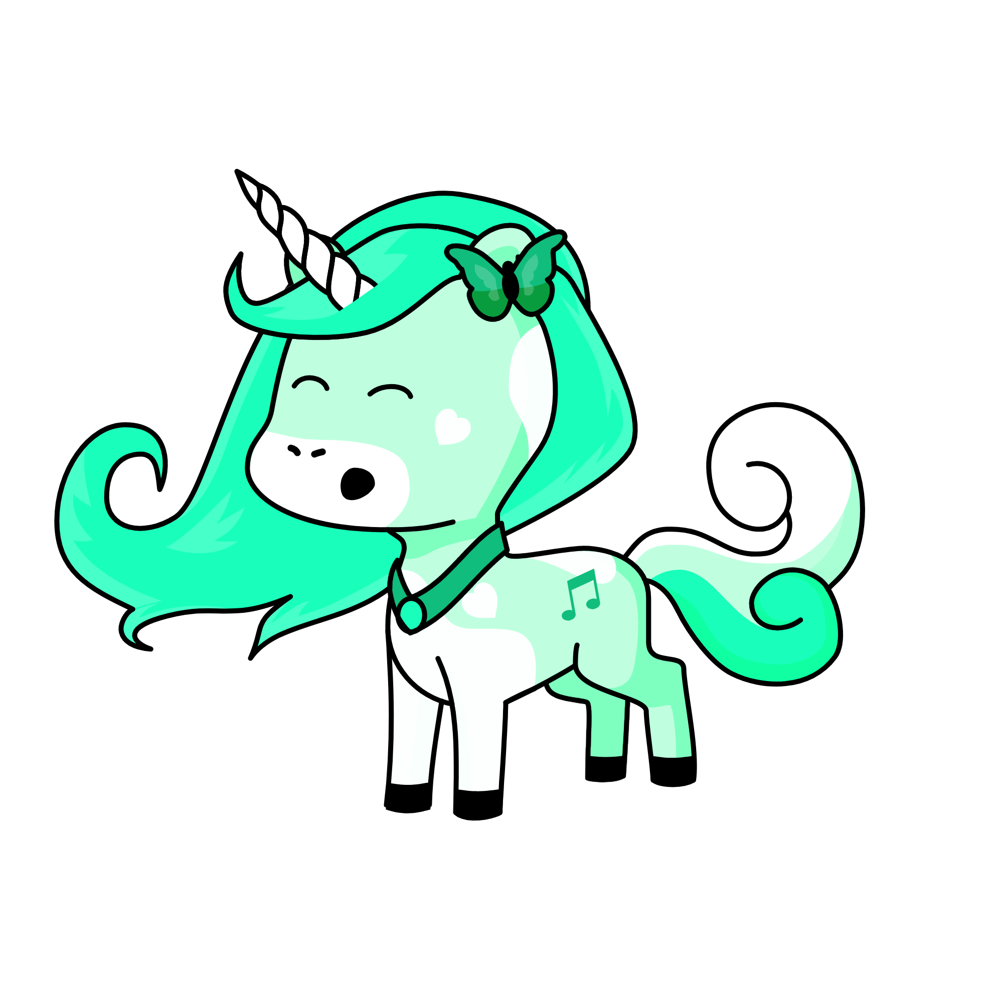 Minty-corn, the unicorn