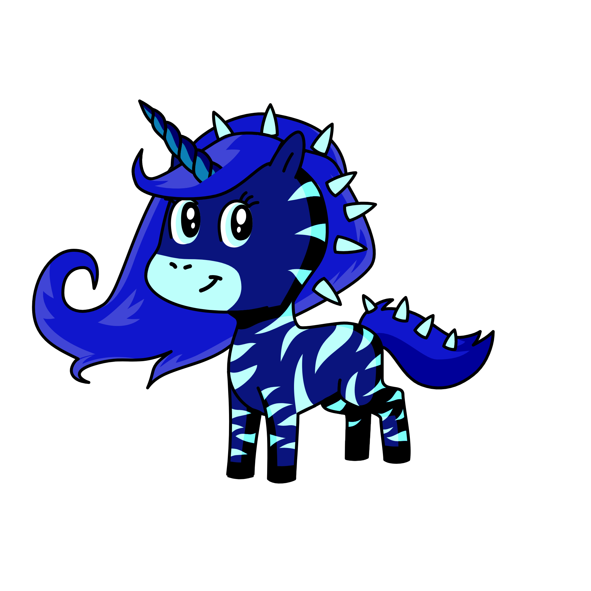 Blue Moon, the unicorn