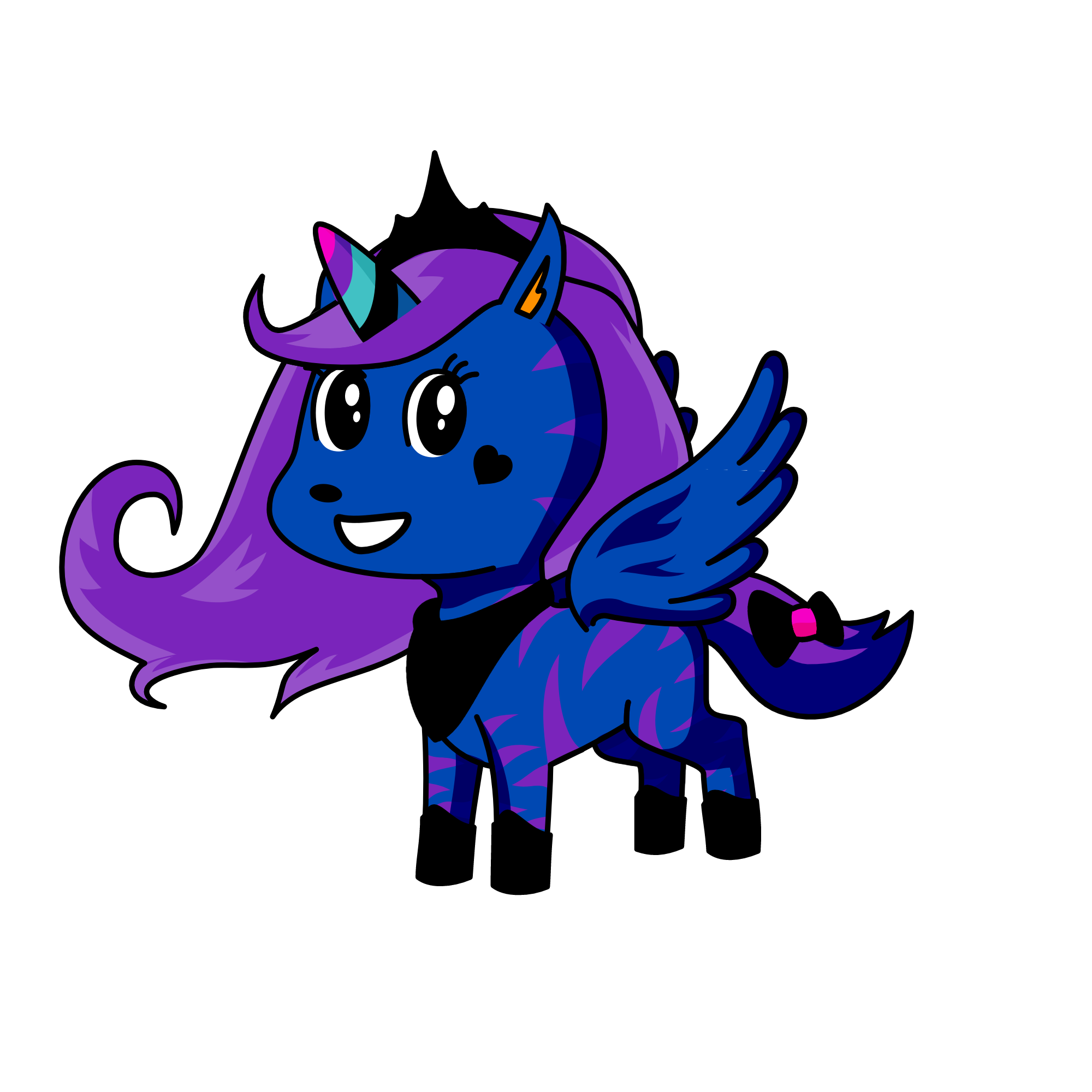 Queen Nebula, the unicorn