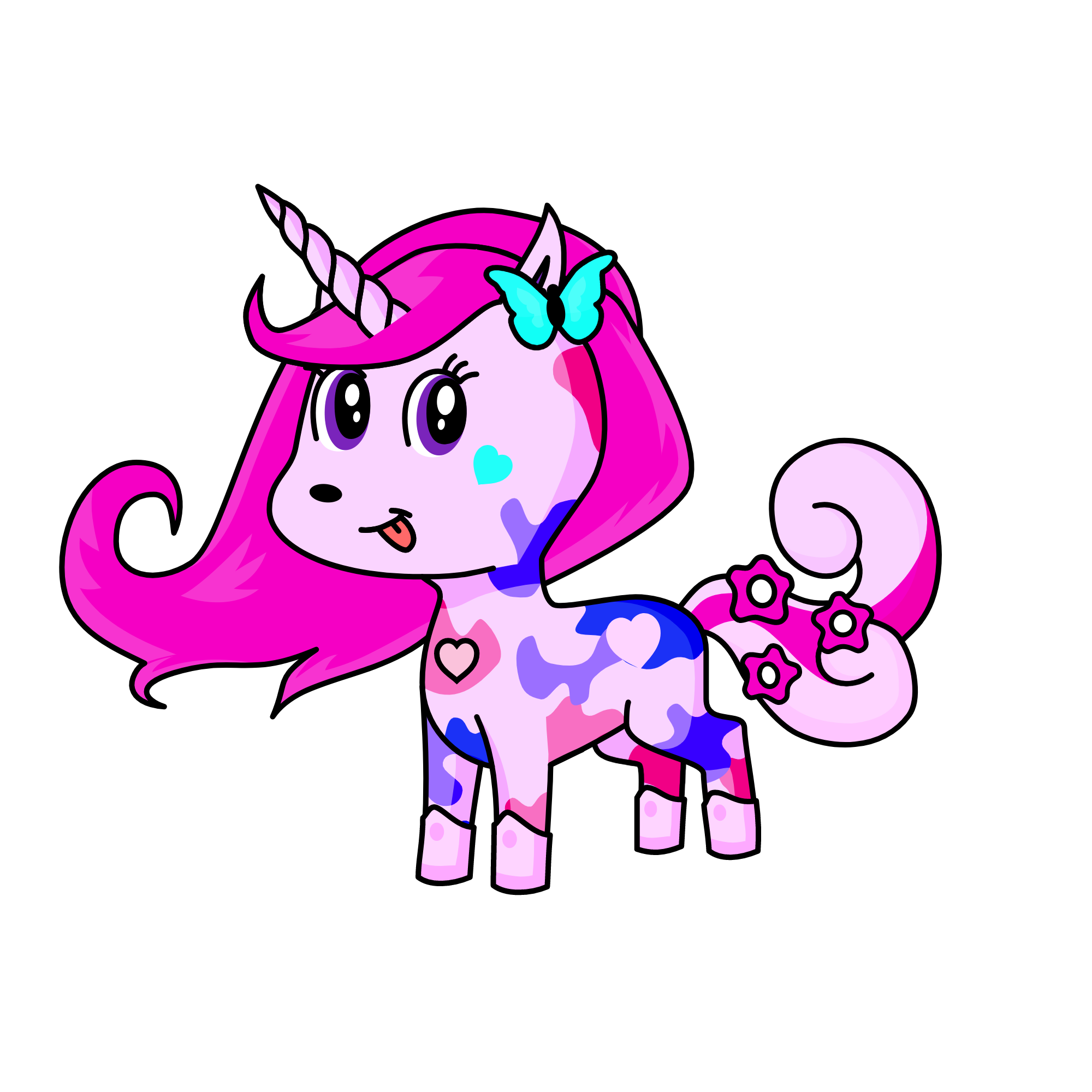 Alice the rainbow unicorn, the unicorn