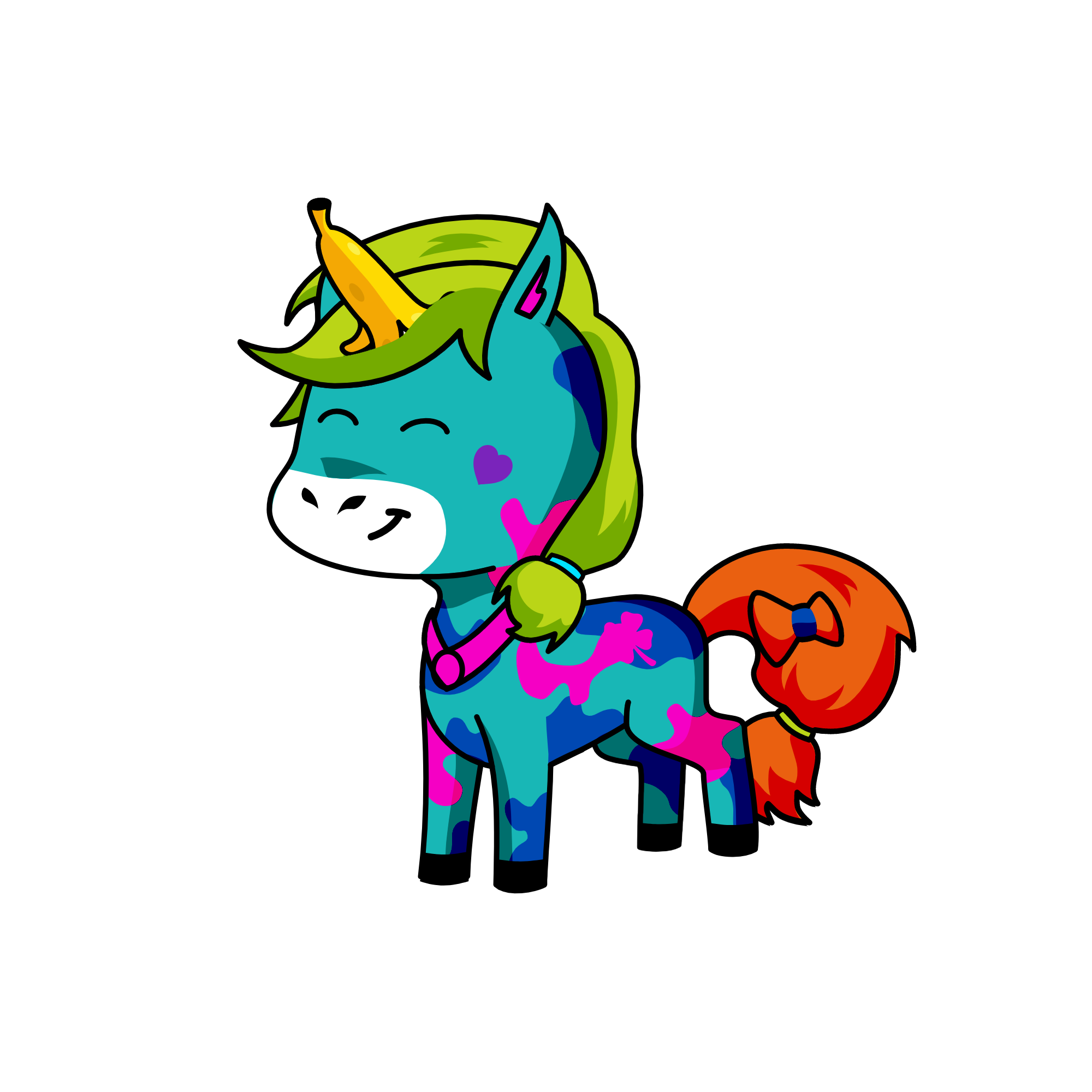 Ms. Trash, the unicorn