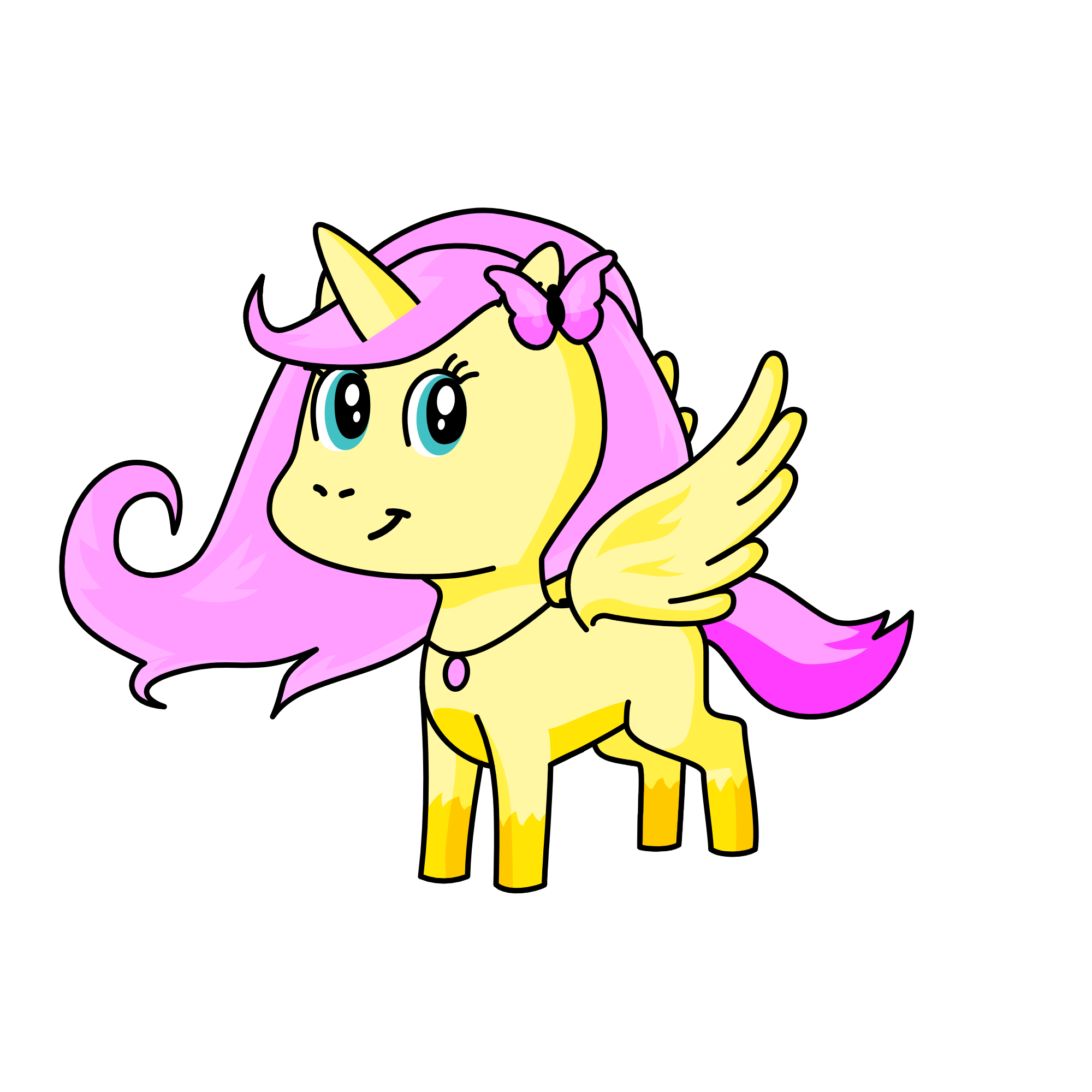 Fluttershy, the unicorn