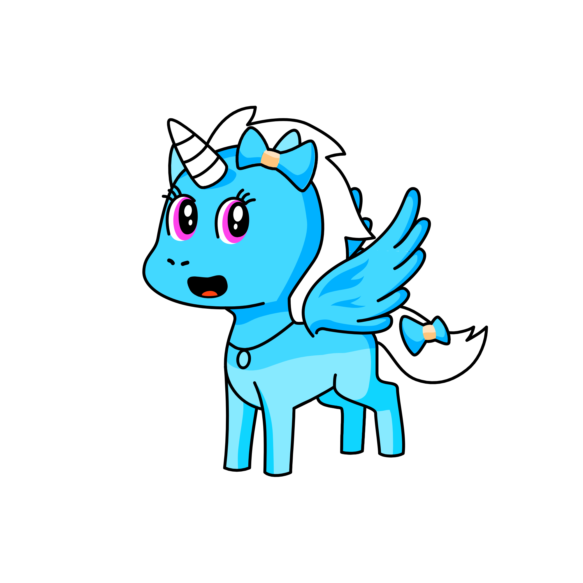 Rainbow Dash, the unicorn