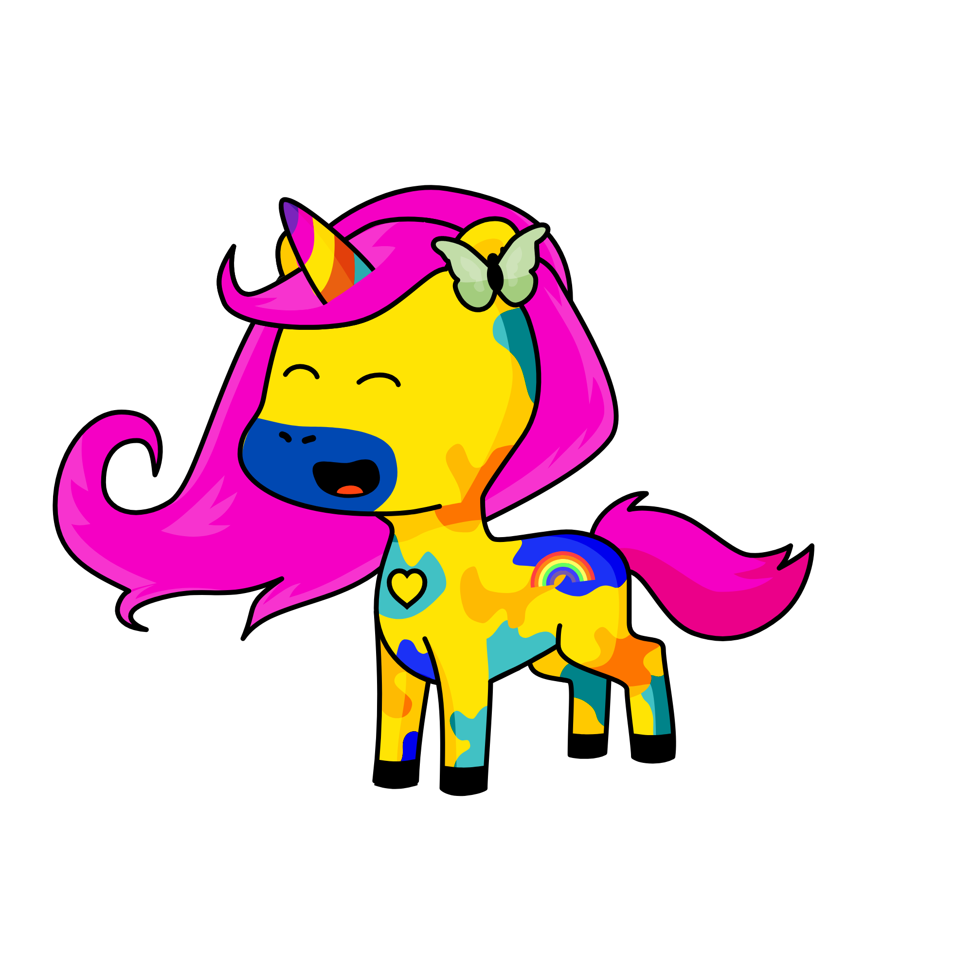 rainbow dash, the unicorn
