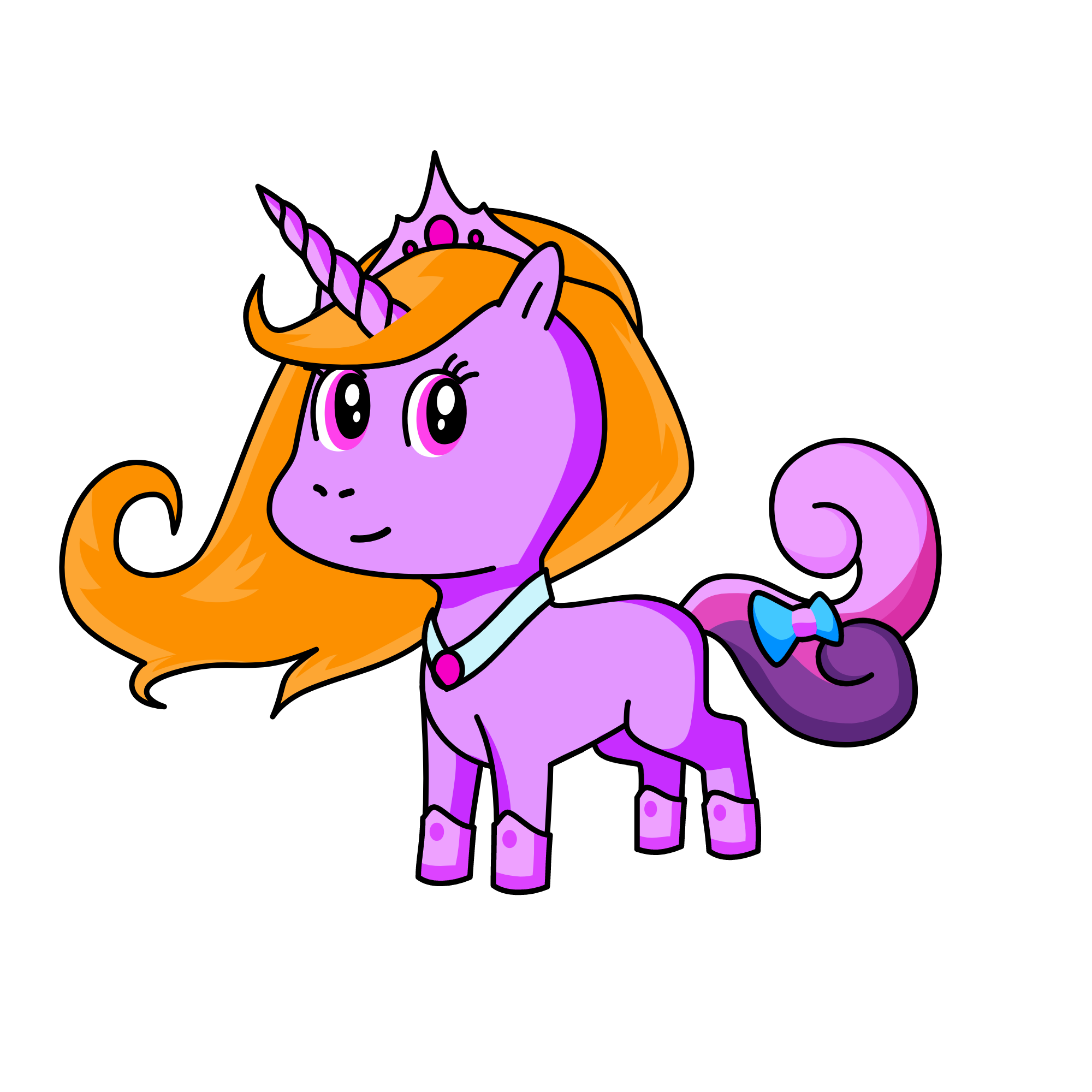 green, the unicorn