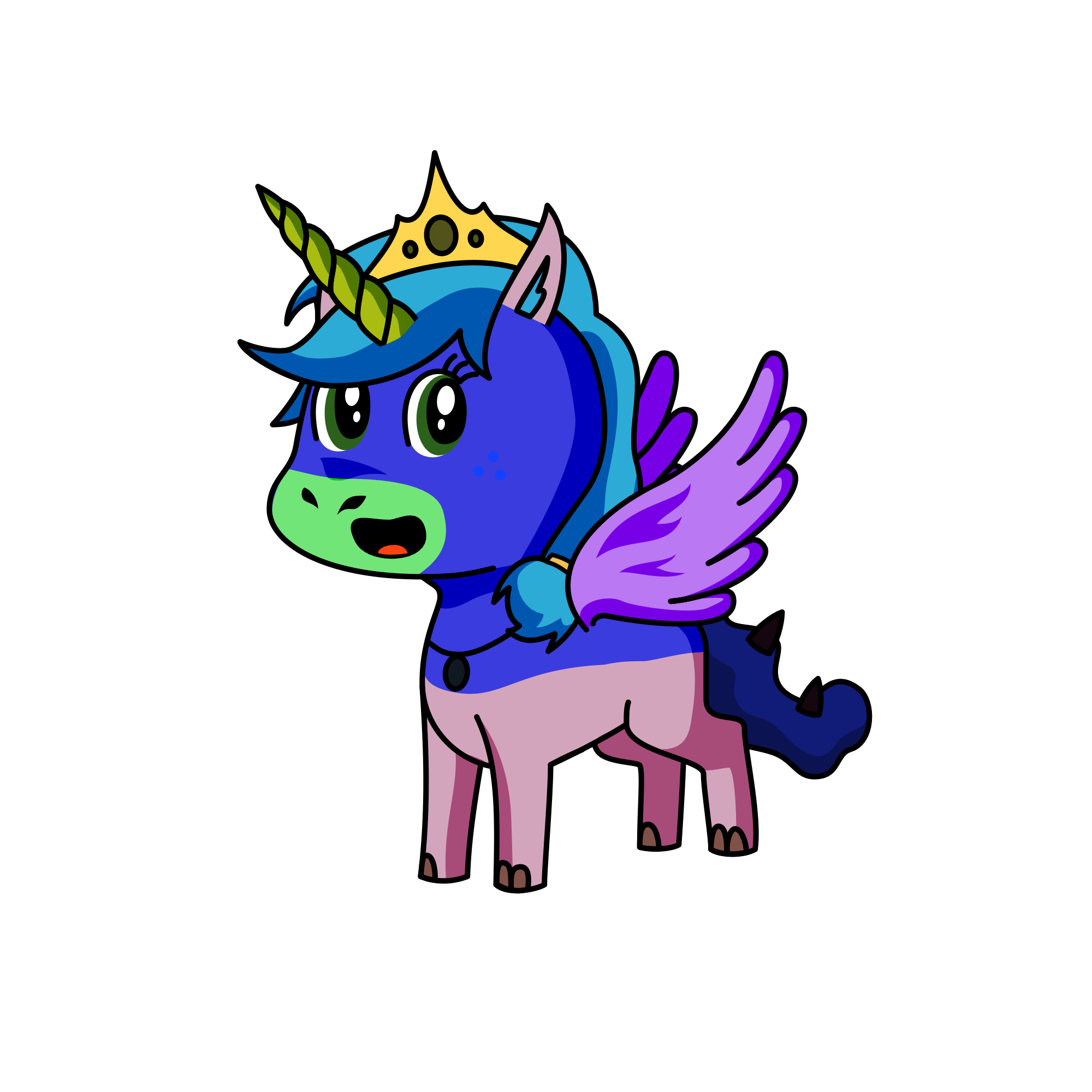 DR Button, the unicorn