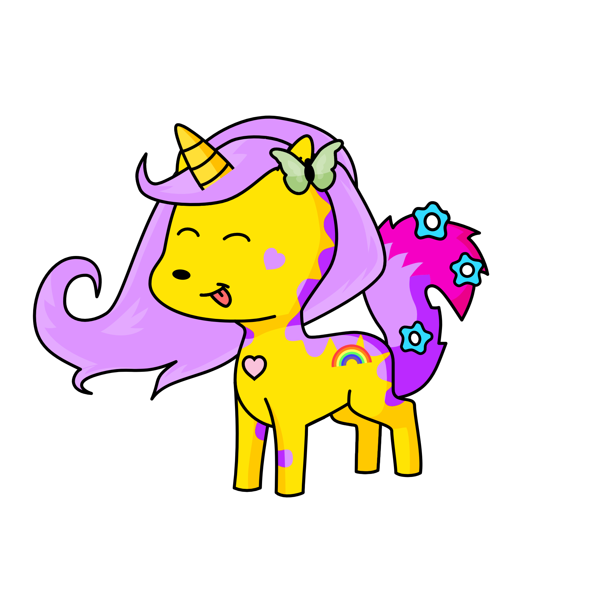 Fluttershy, the unicorn
