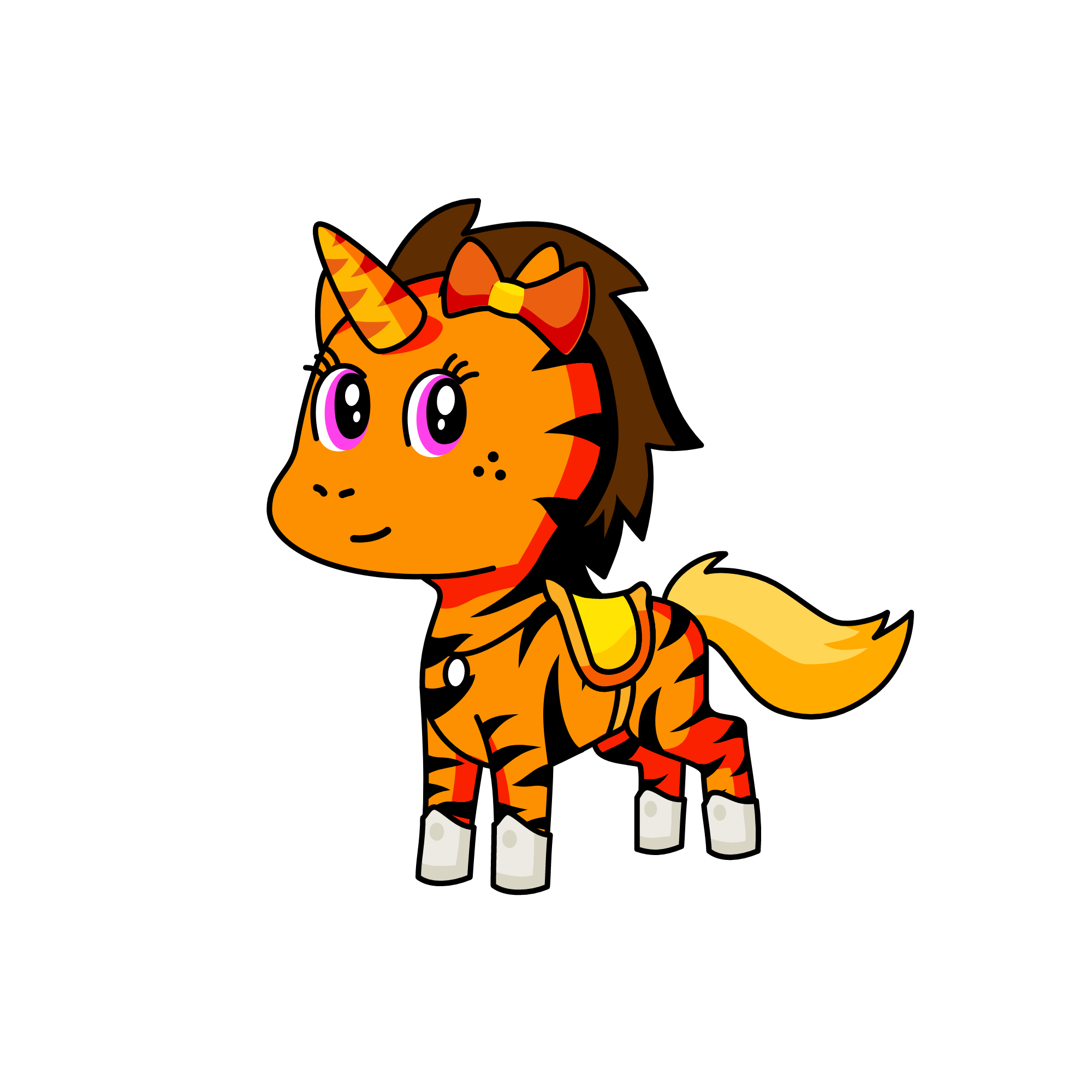tiger, the unicorn