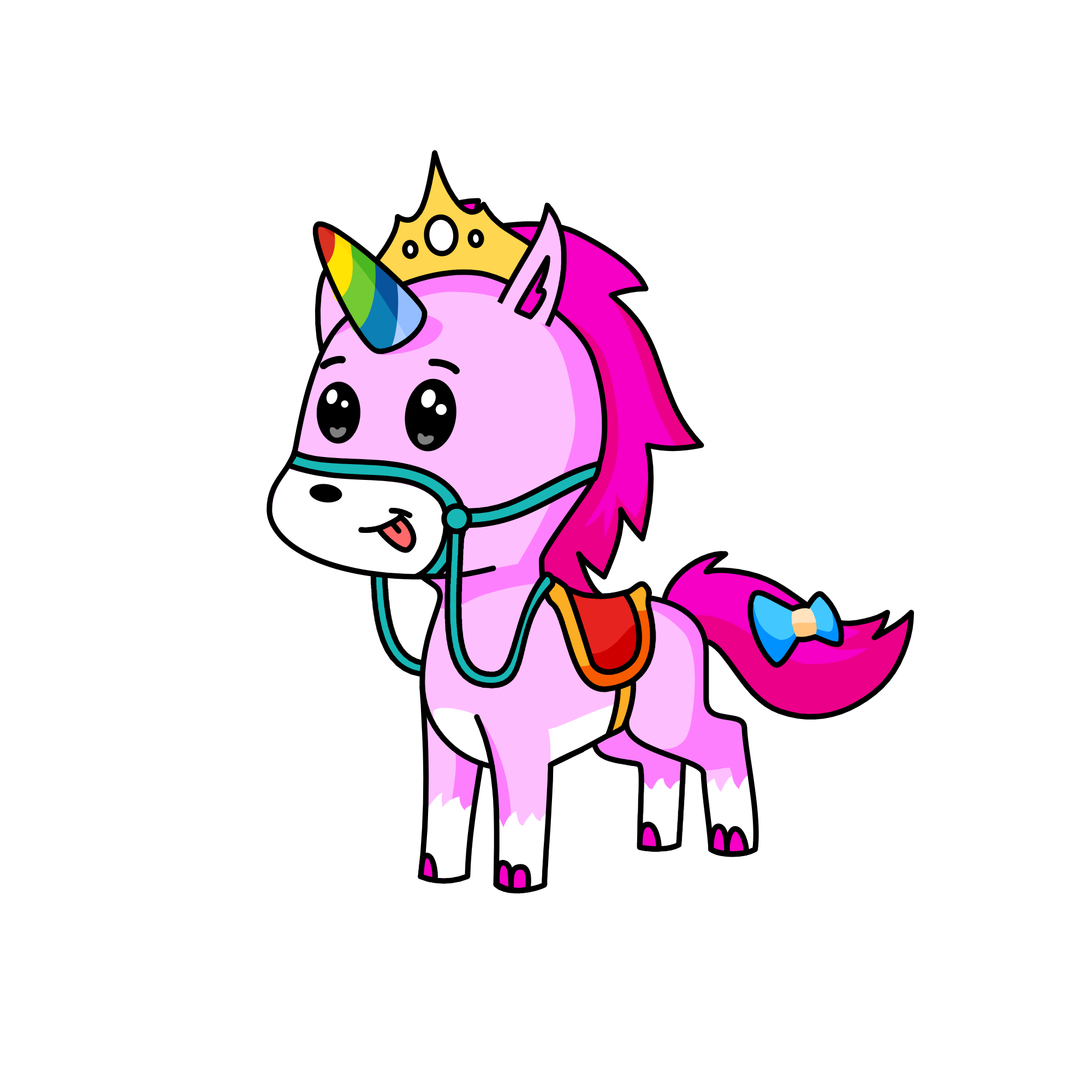 Rainbow, the unicorn