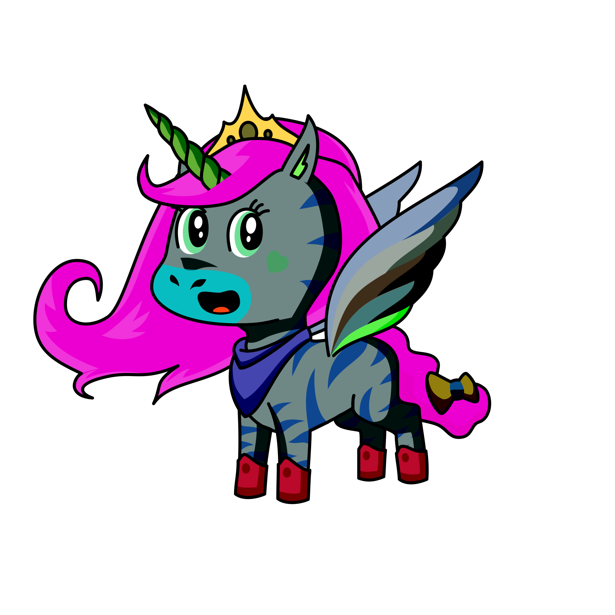 Horse sheep, the unicorn