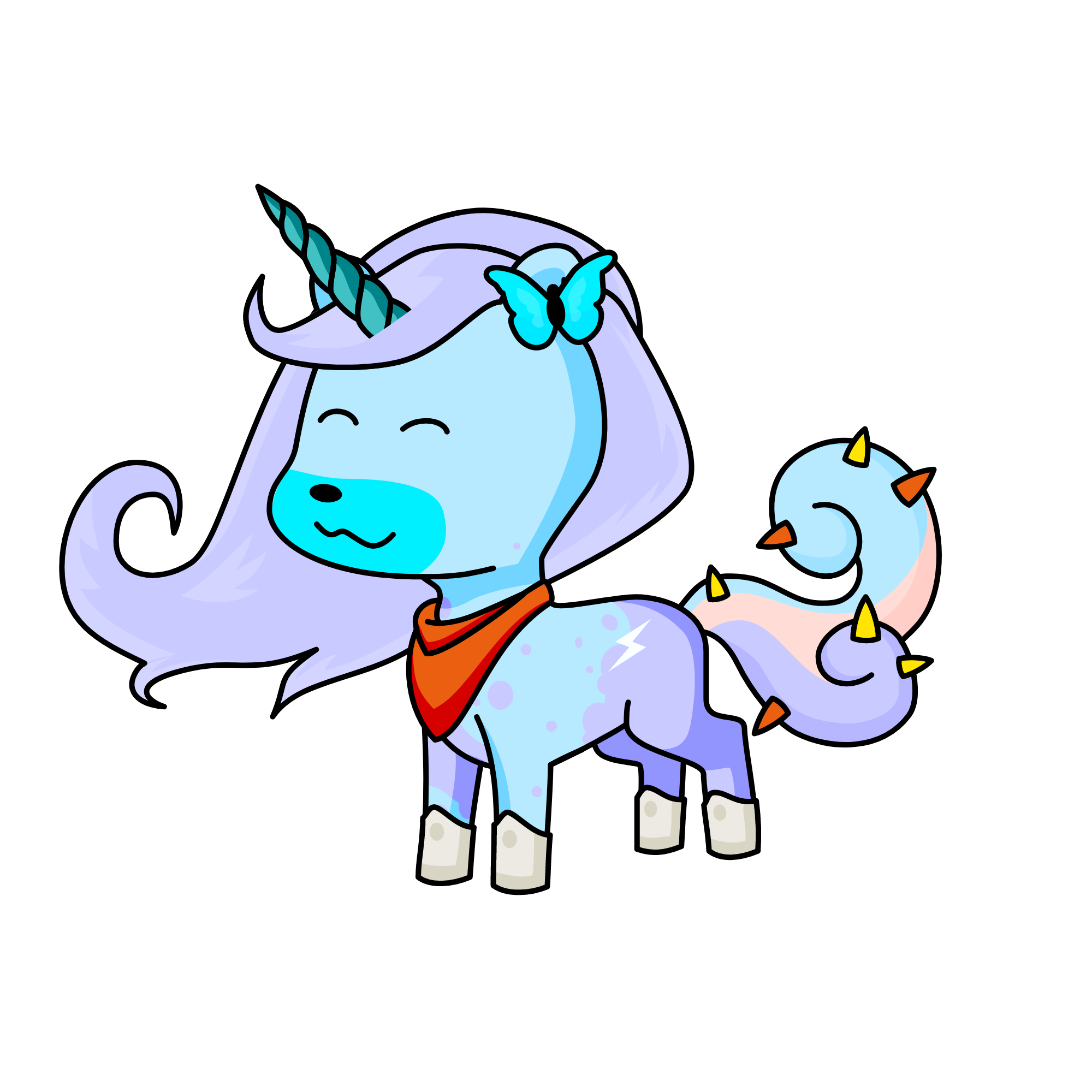 lavender, the unicorn