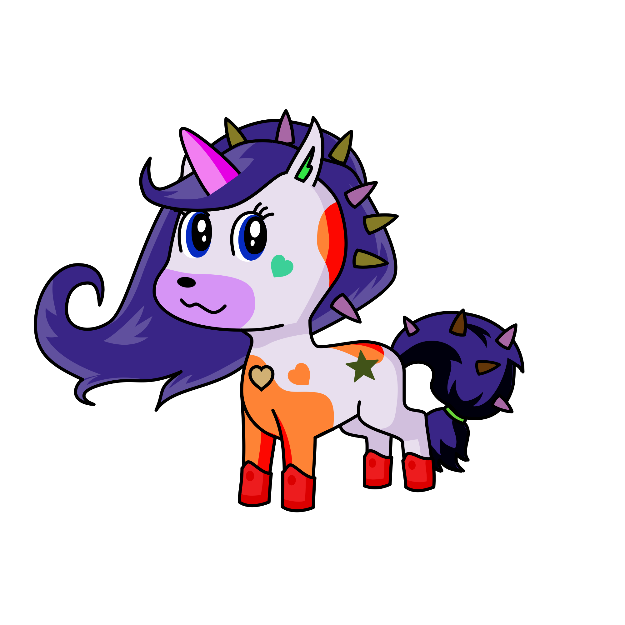 Contenty, the unicorn