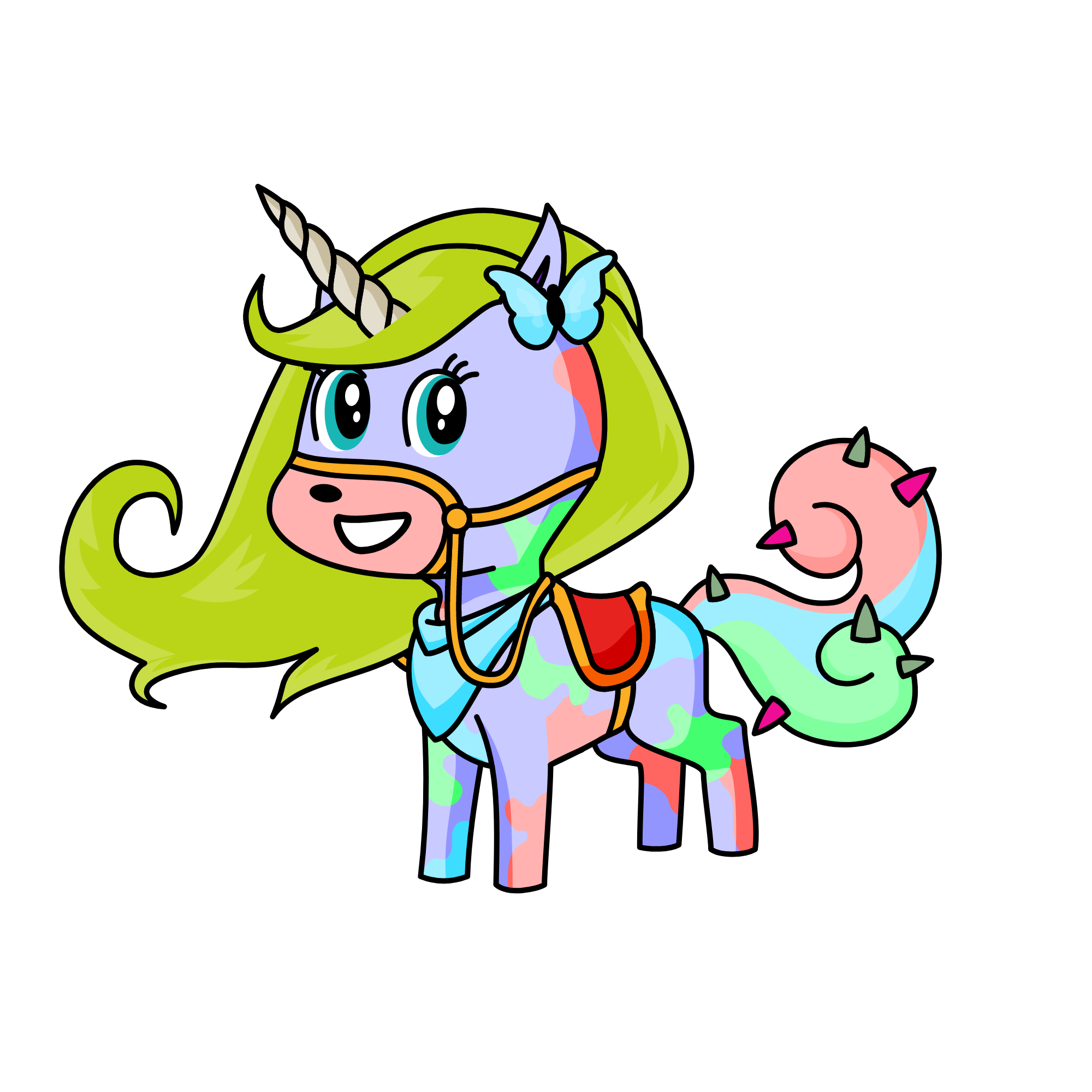 rose, the unicorn
