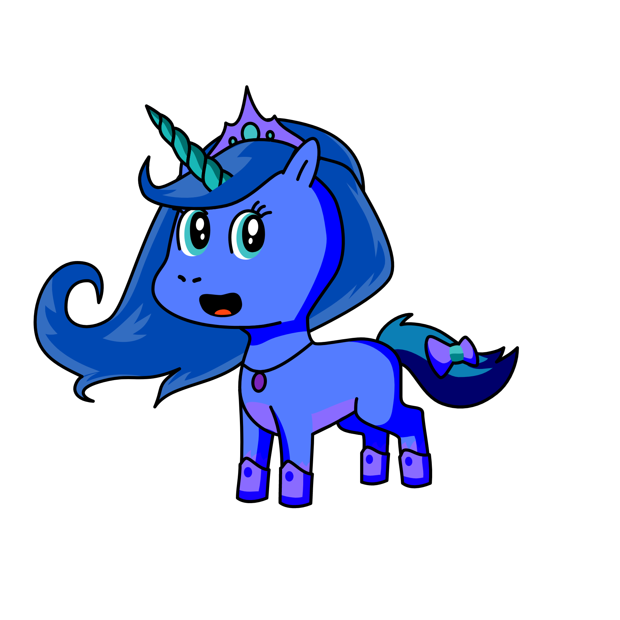 Bluestars, the unicorn