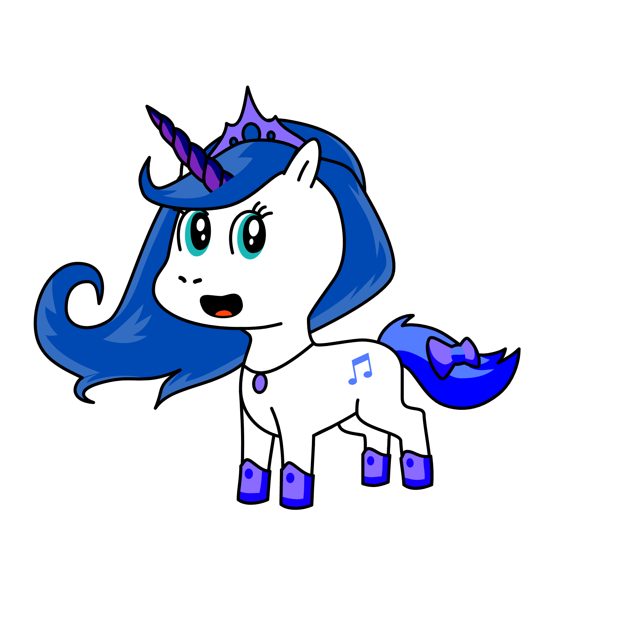 Bluestars, the unicorn