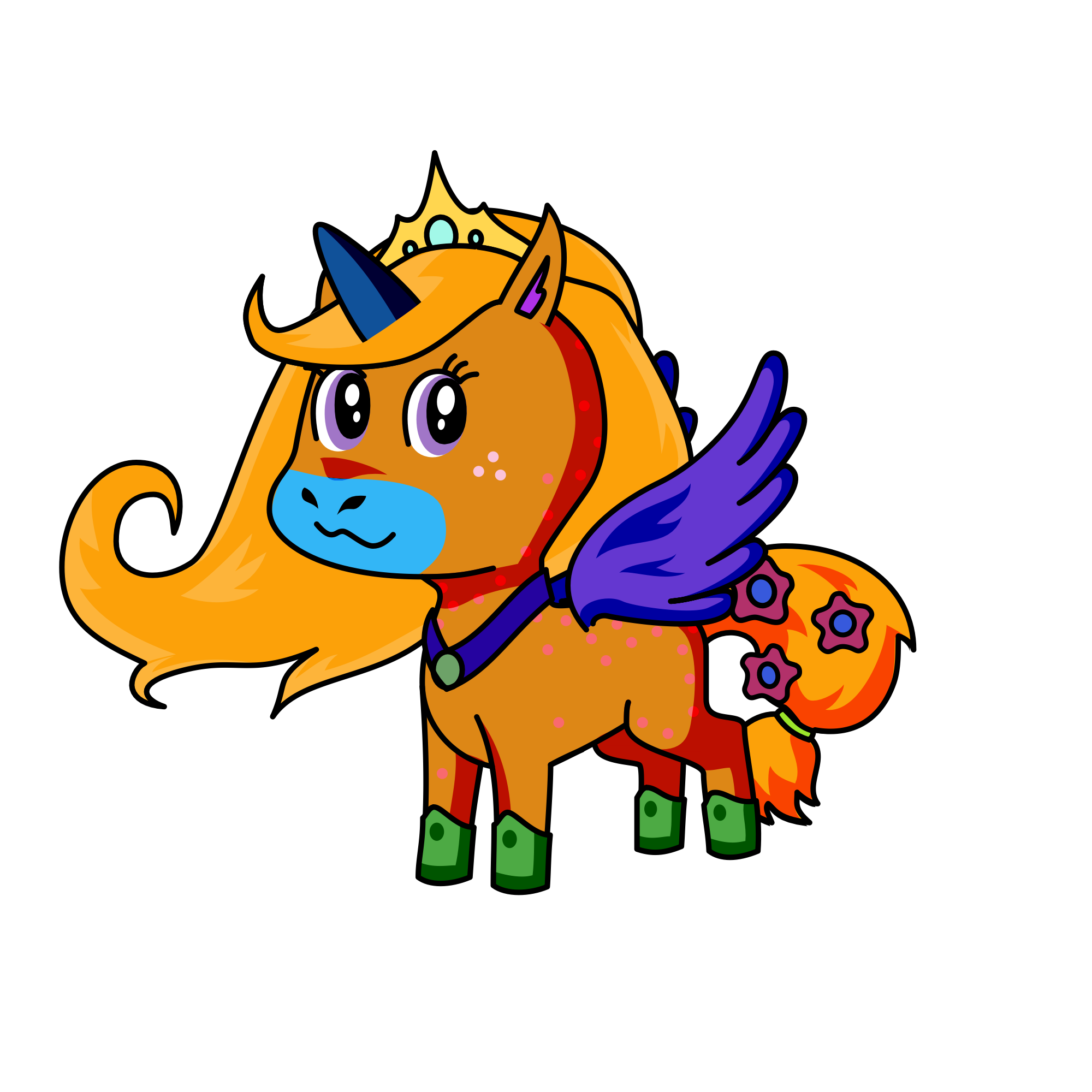Pooluy, the unicorn