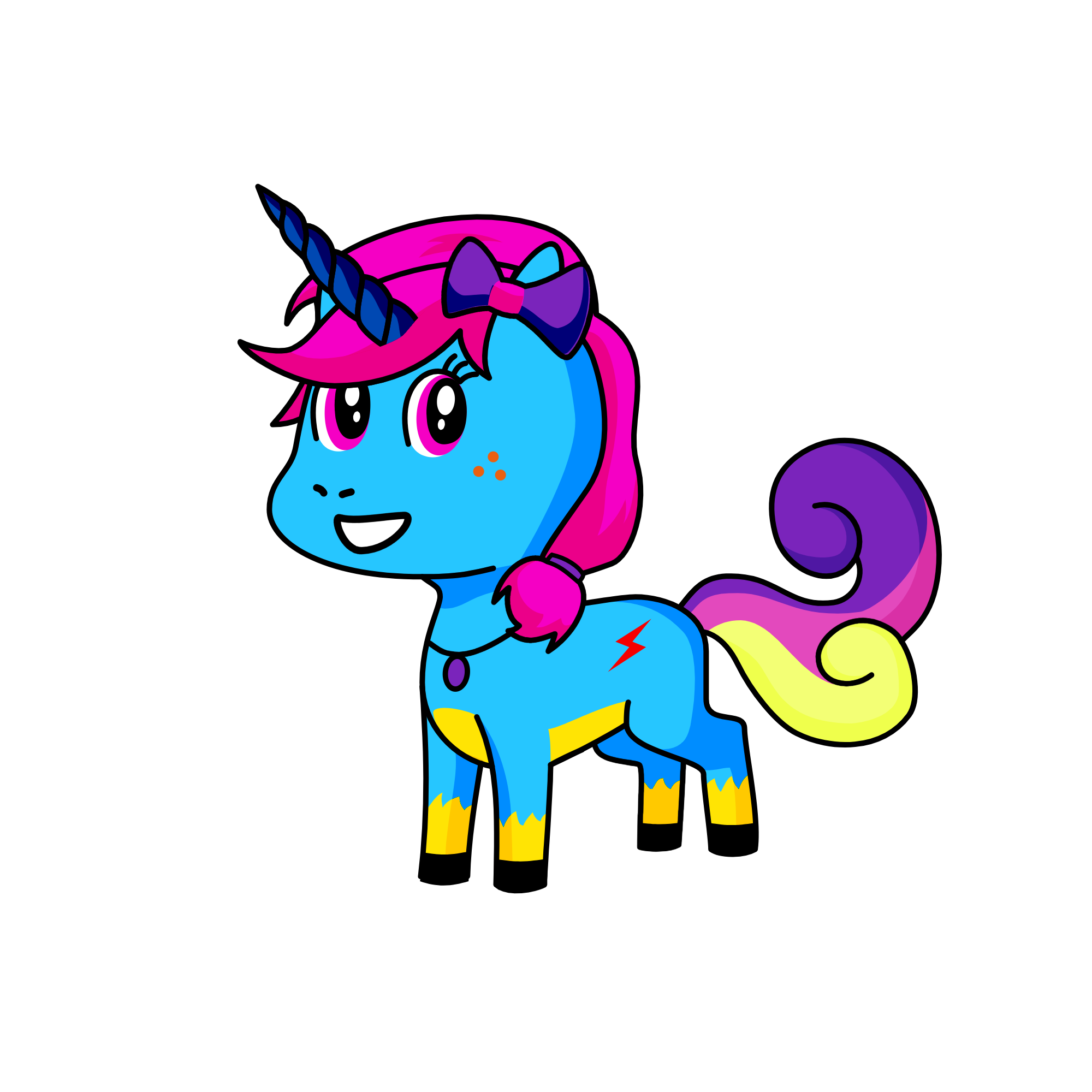 Beautycorn, the unicorn