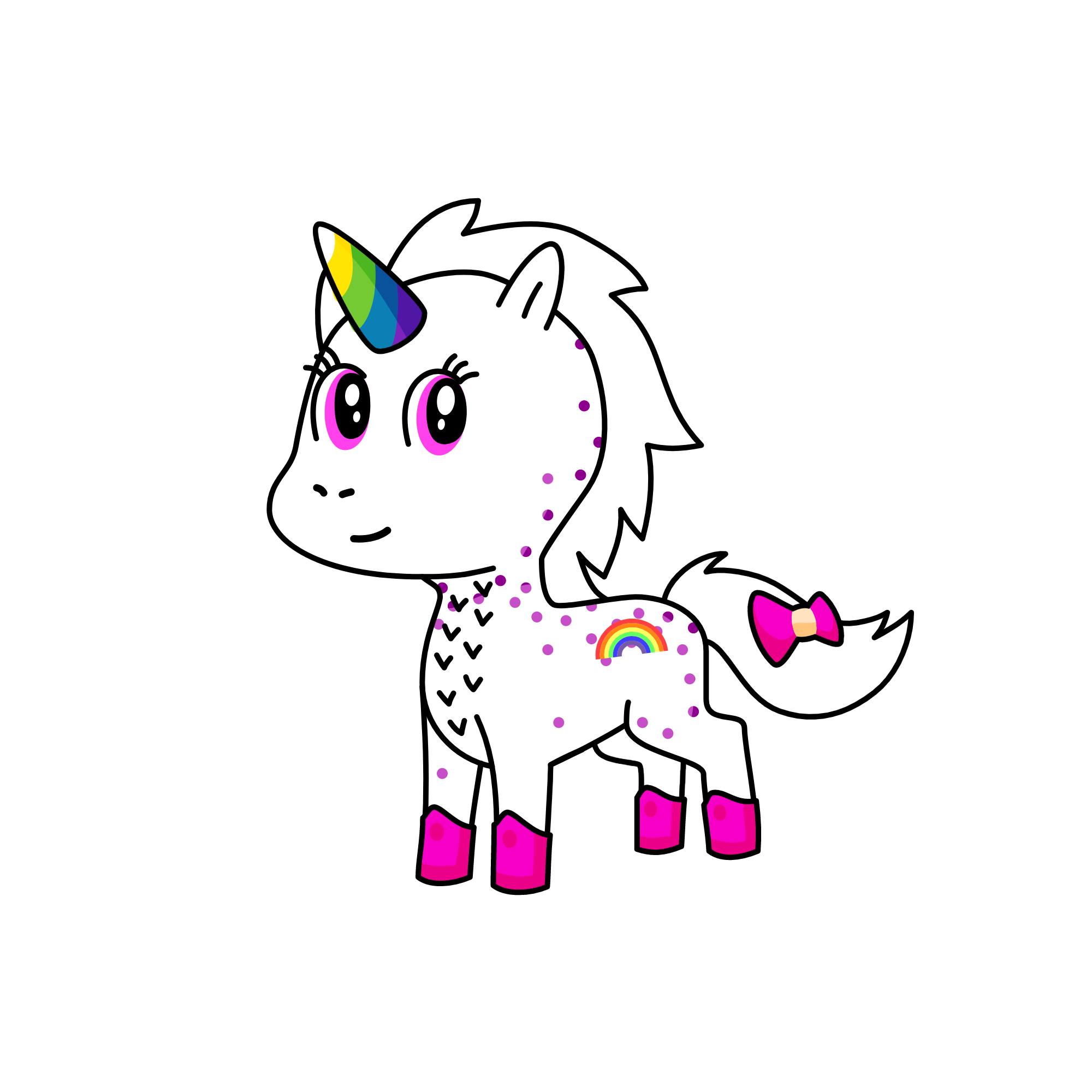 Pinky, the unicorn