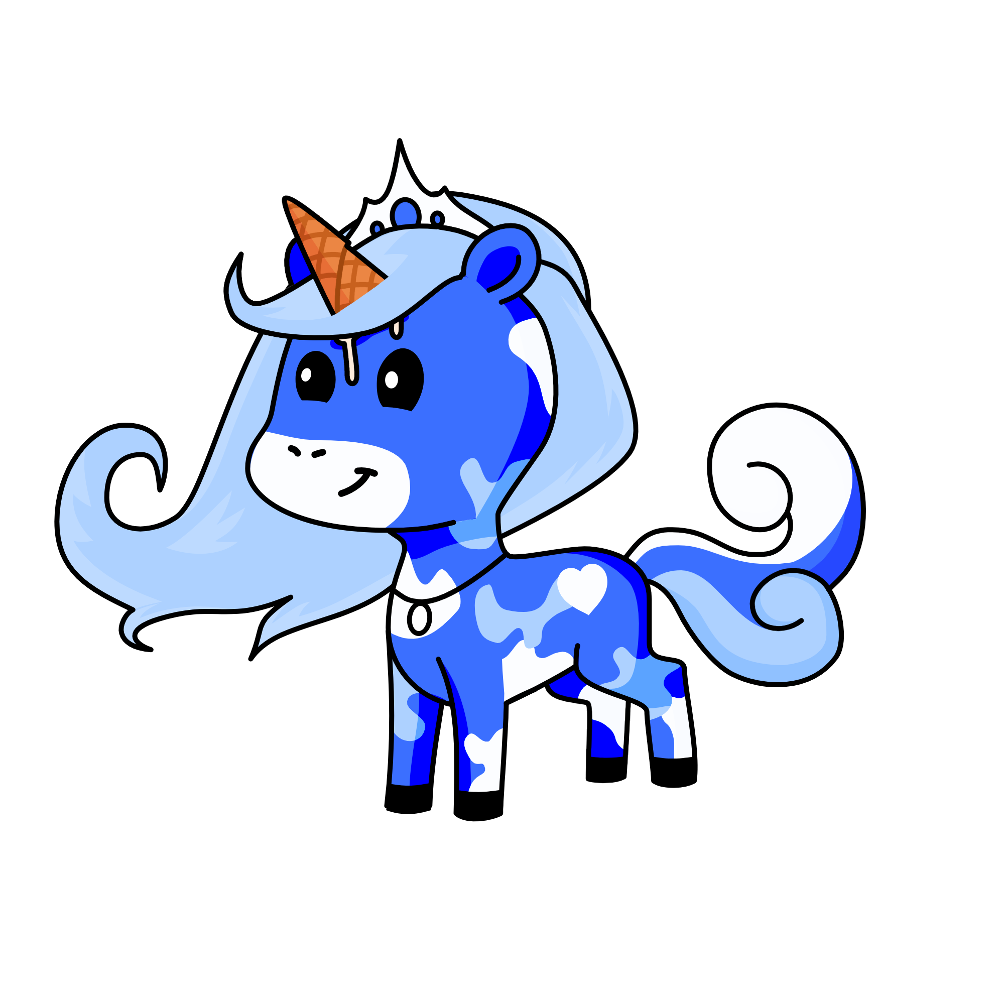 Sapphire, the unicorn