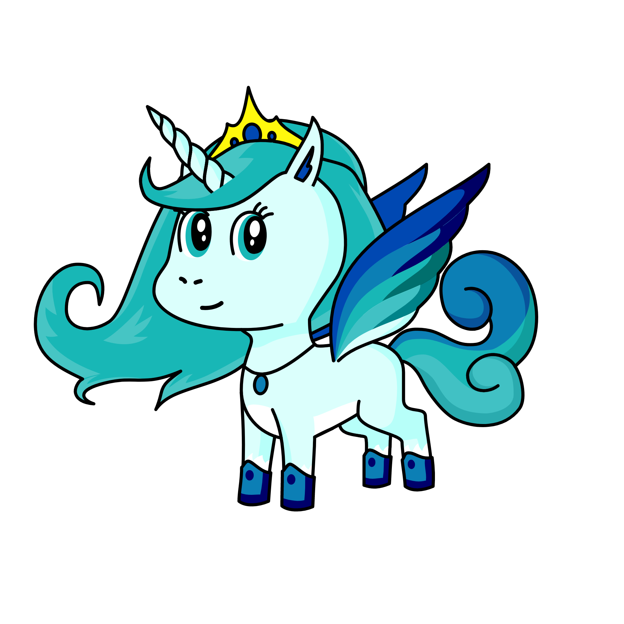 Crystal, the unicorn
