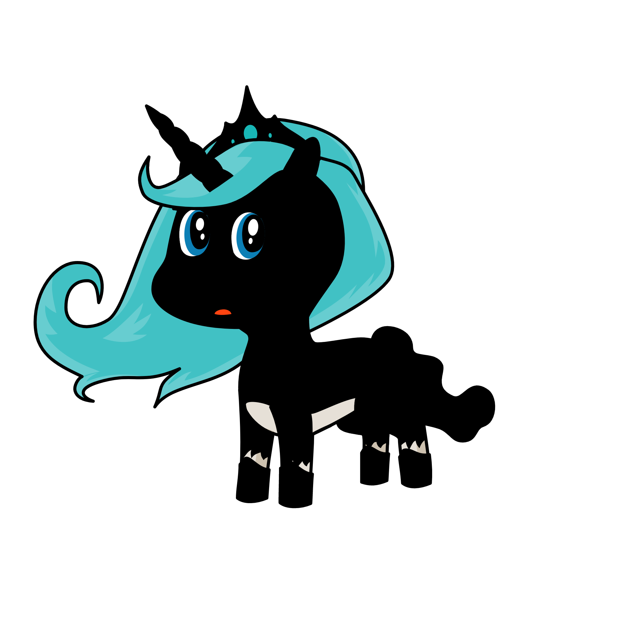 Princess luna, the unicorn