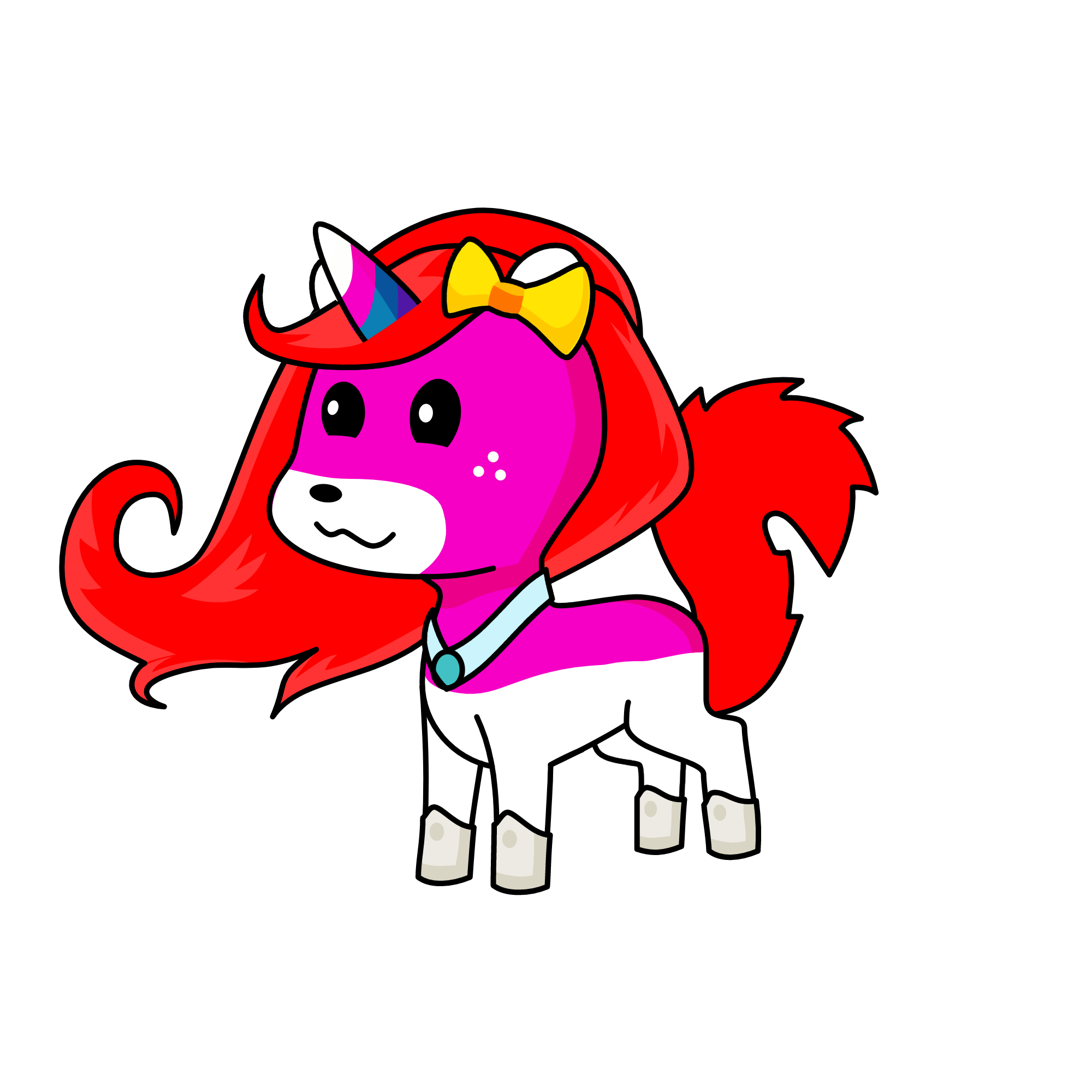 Timidina, the unicorn