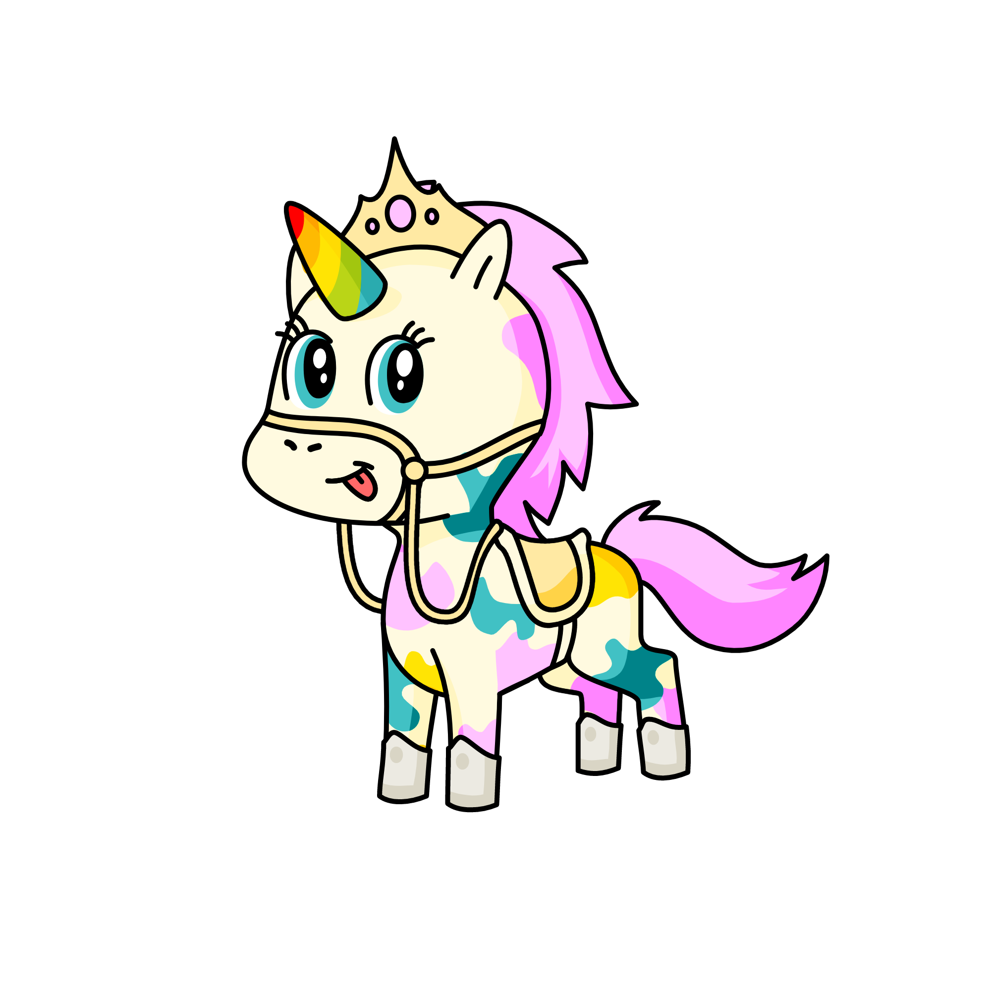 princess , the unicorn