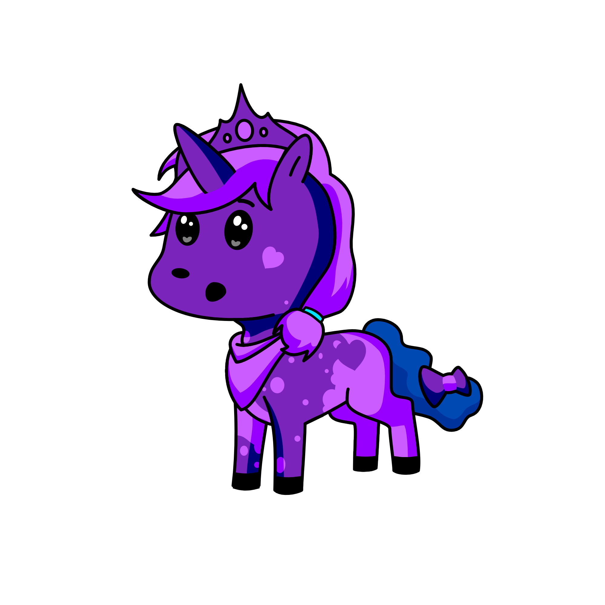 Majestic Amethyst, the unicorn
