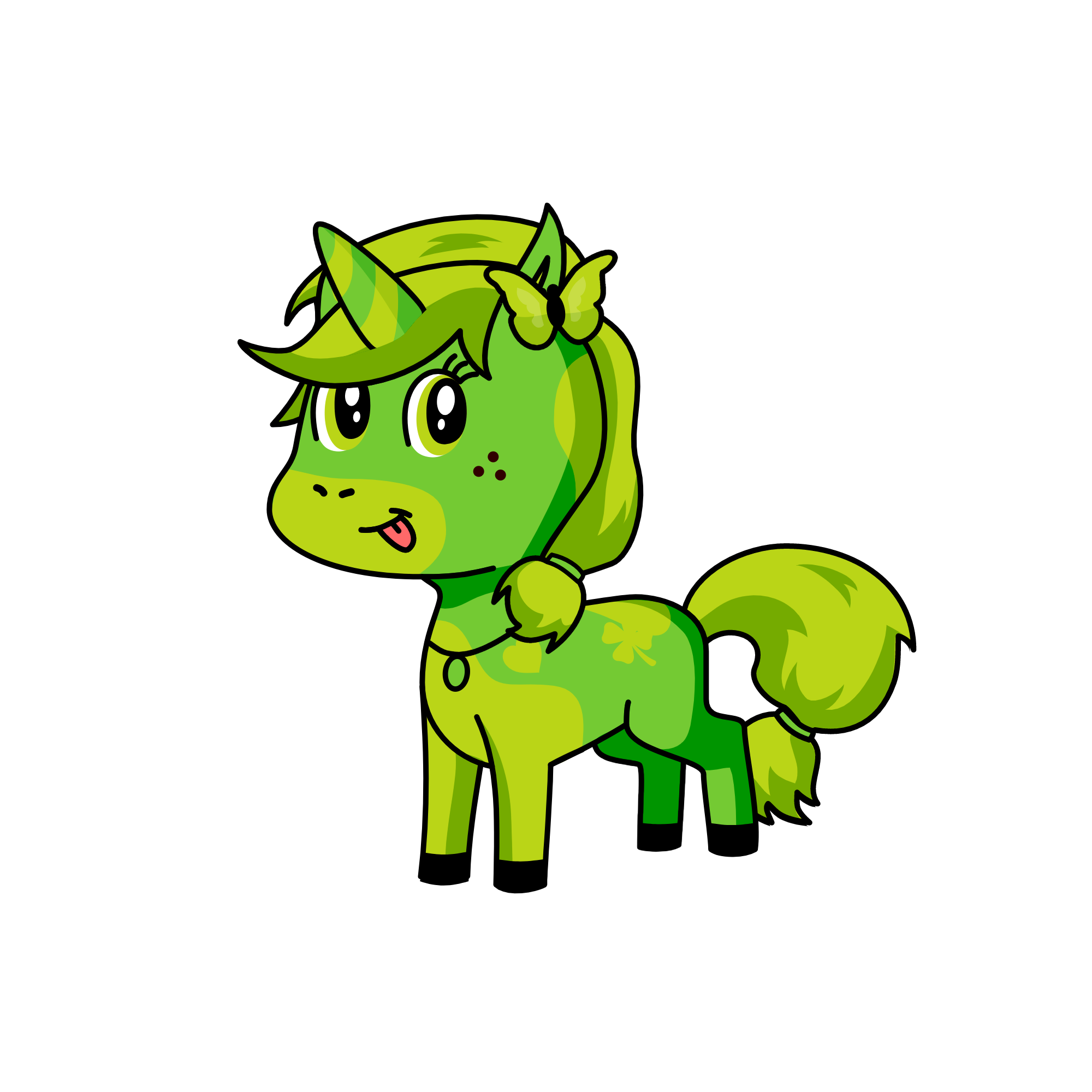 greeny, the unicorn