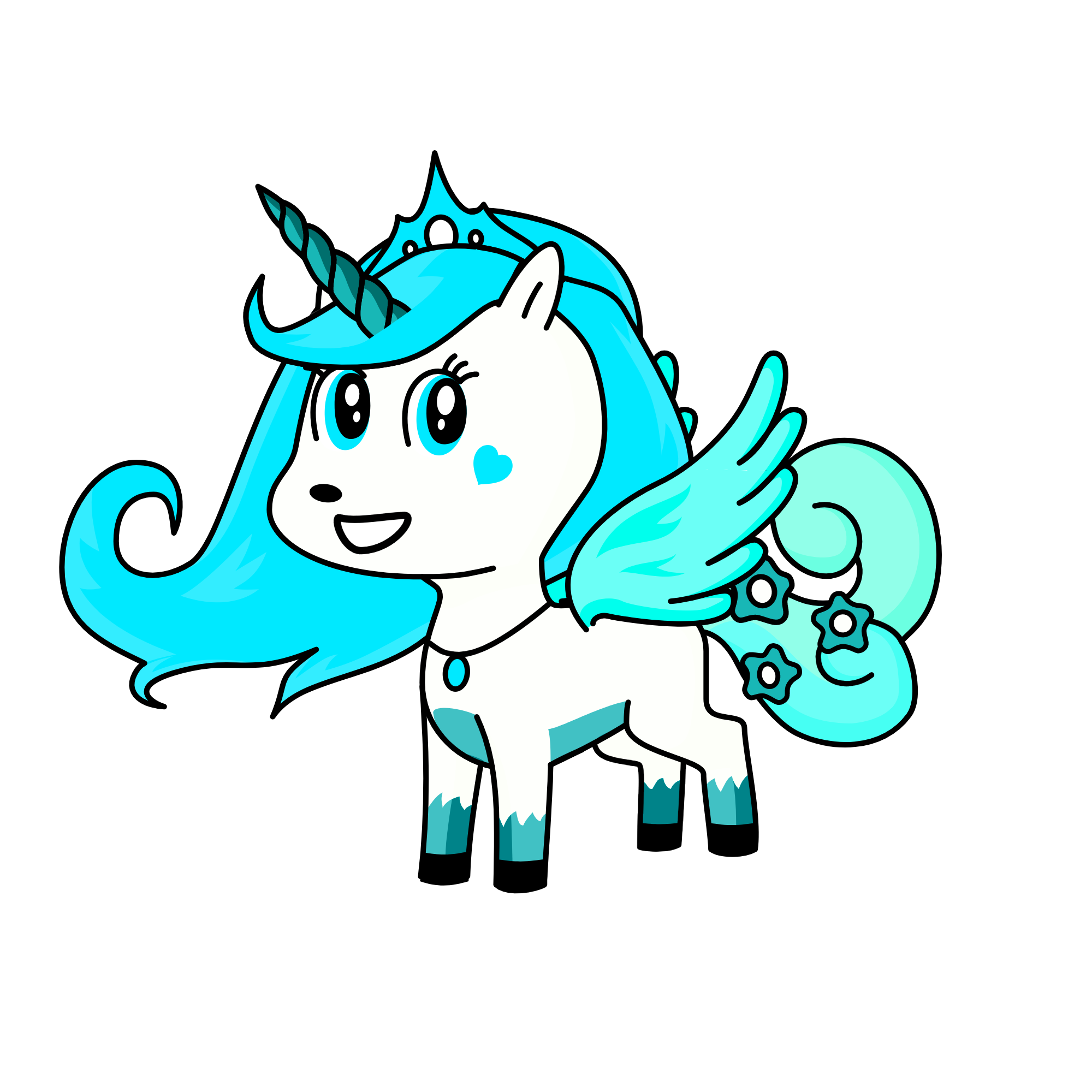 Princess Icy, the unicorn