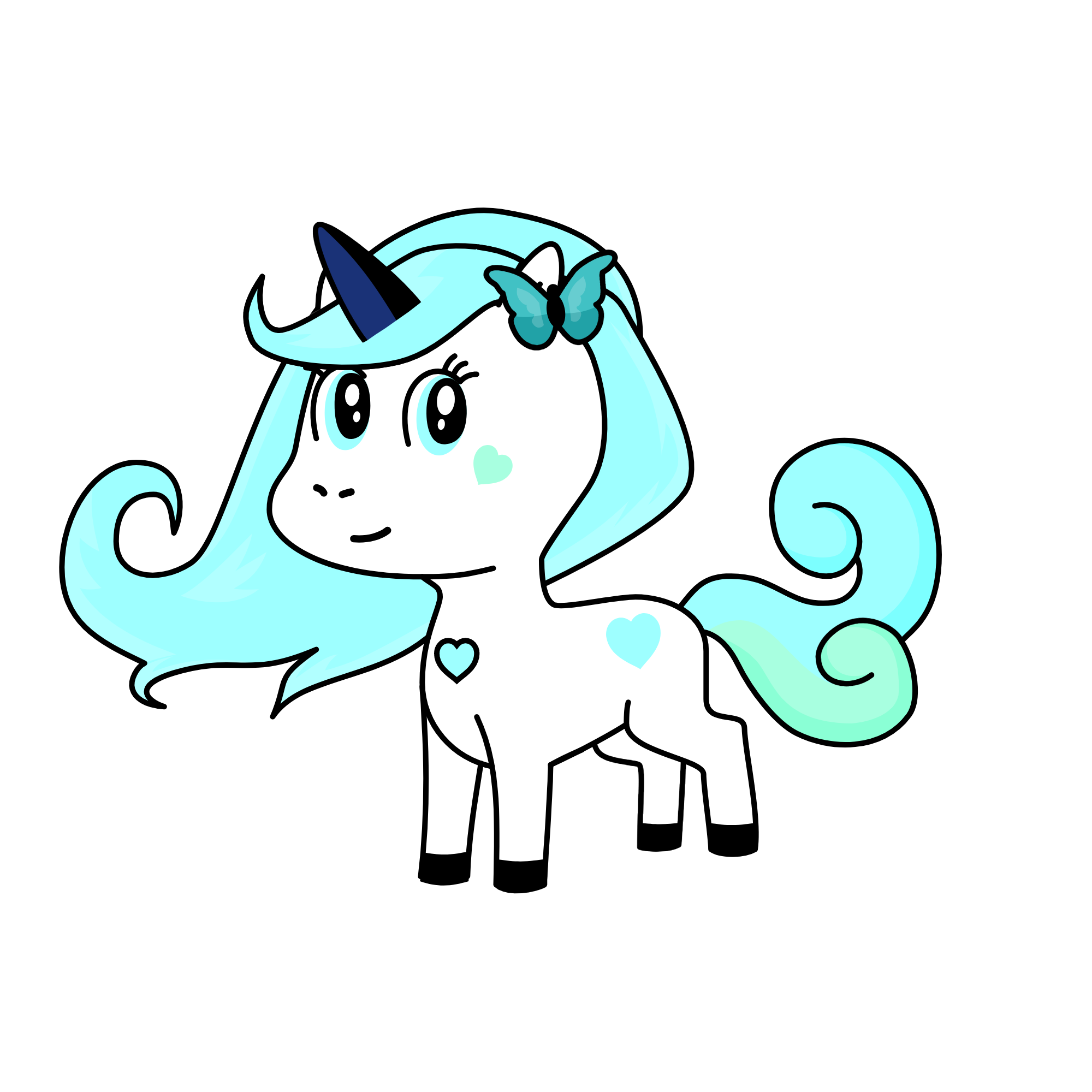 Princess Crystela, the unicorn