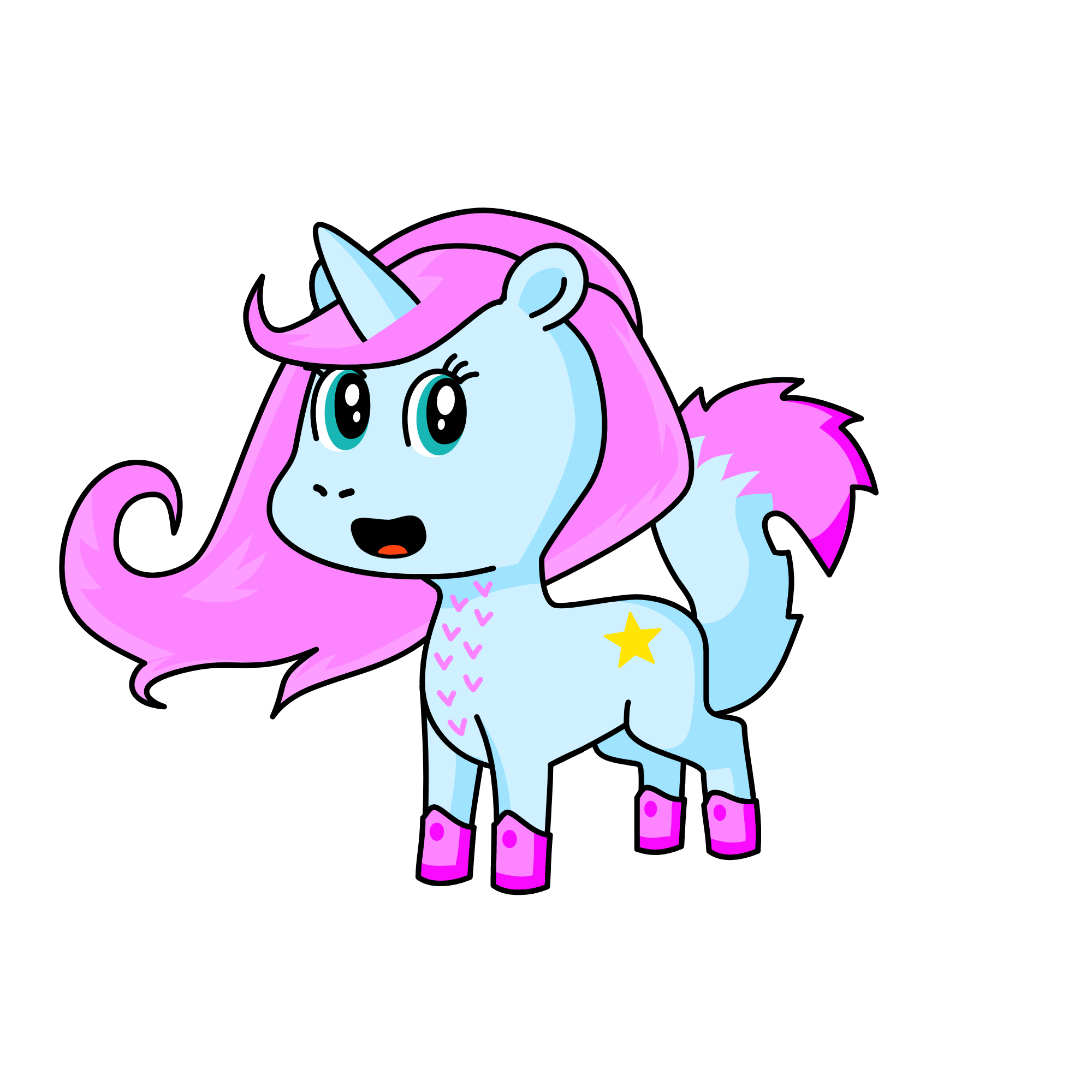 icy coral, the unicorn