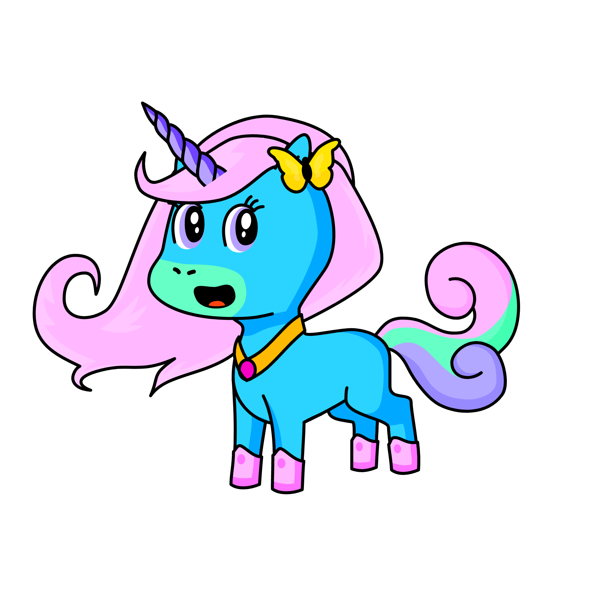 Butterfly , the unicorn
