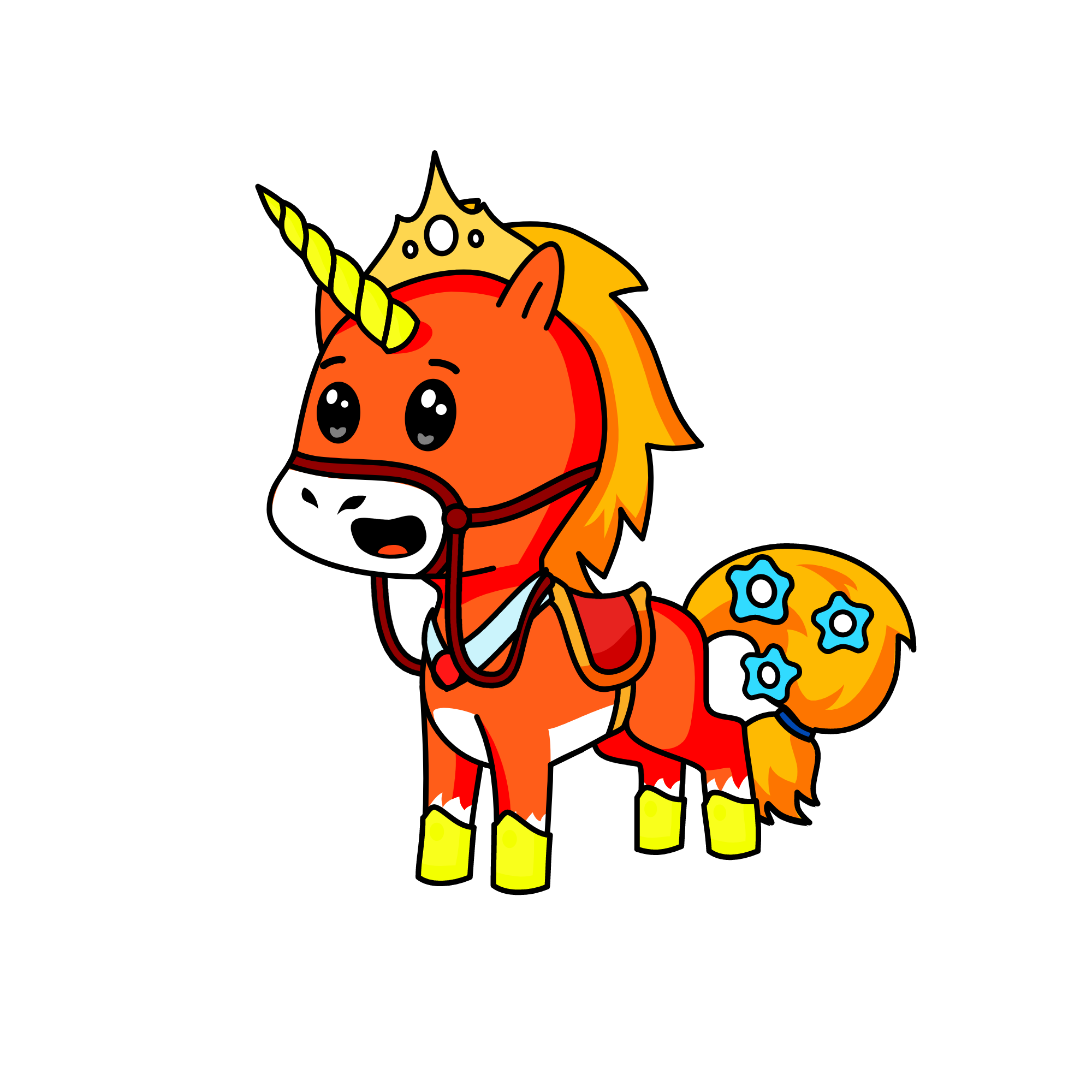 sunset, the unicorn