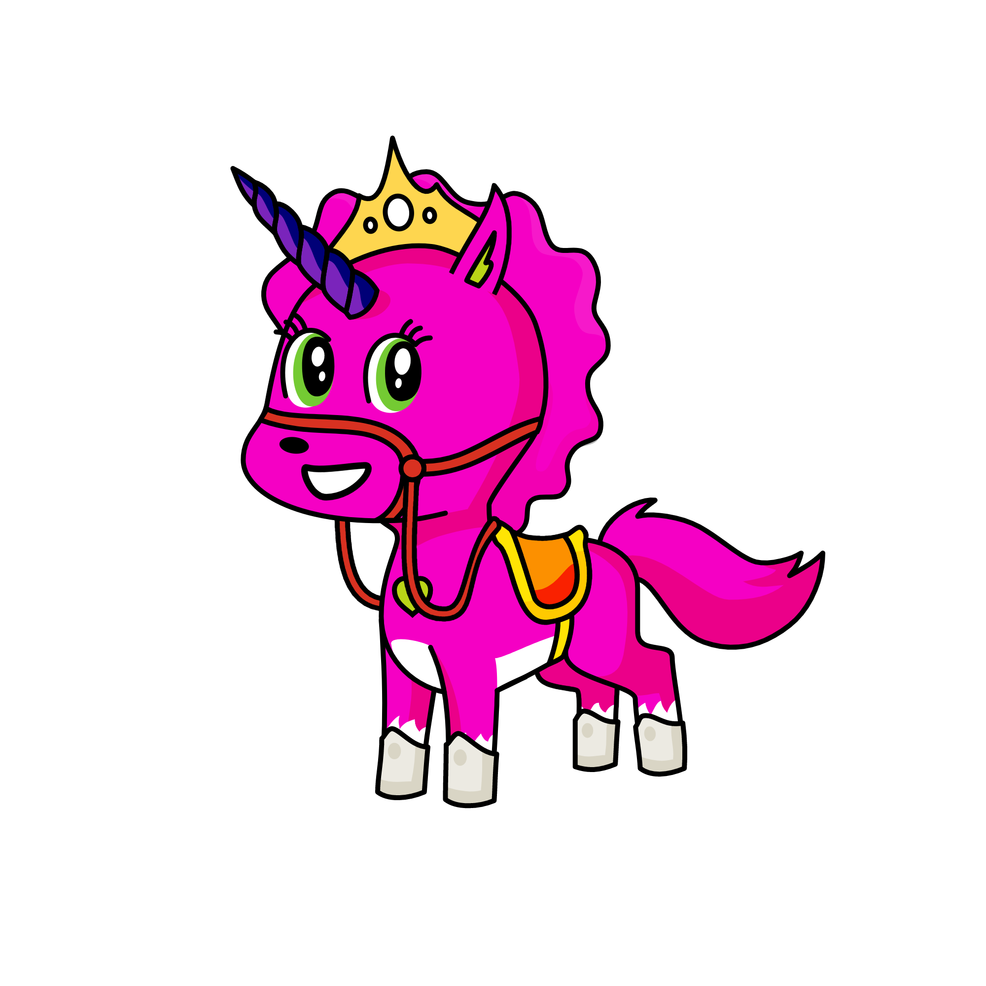 unicornio rosado, the unicorn