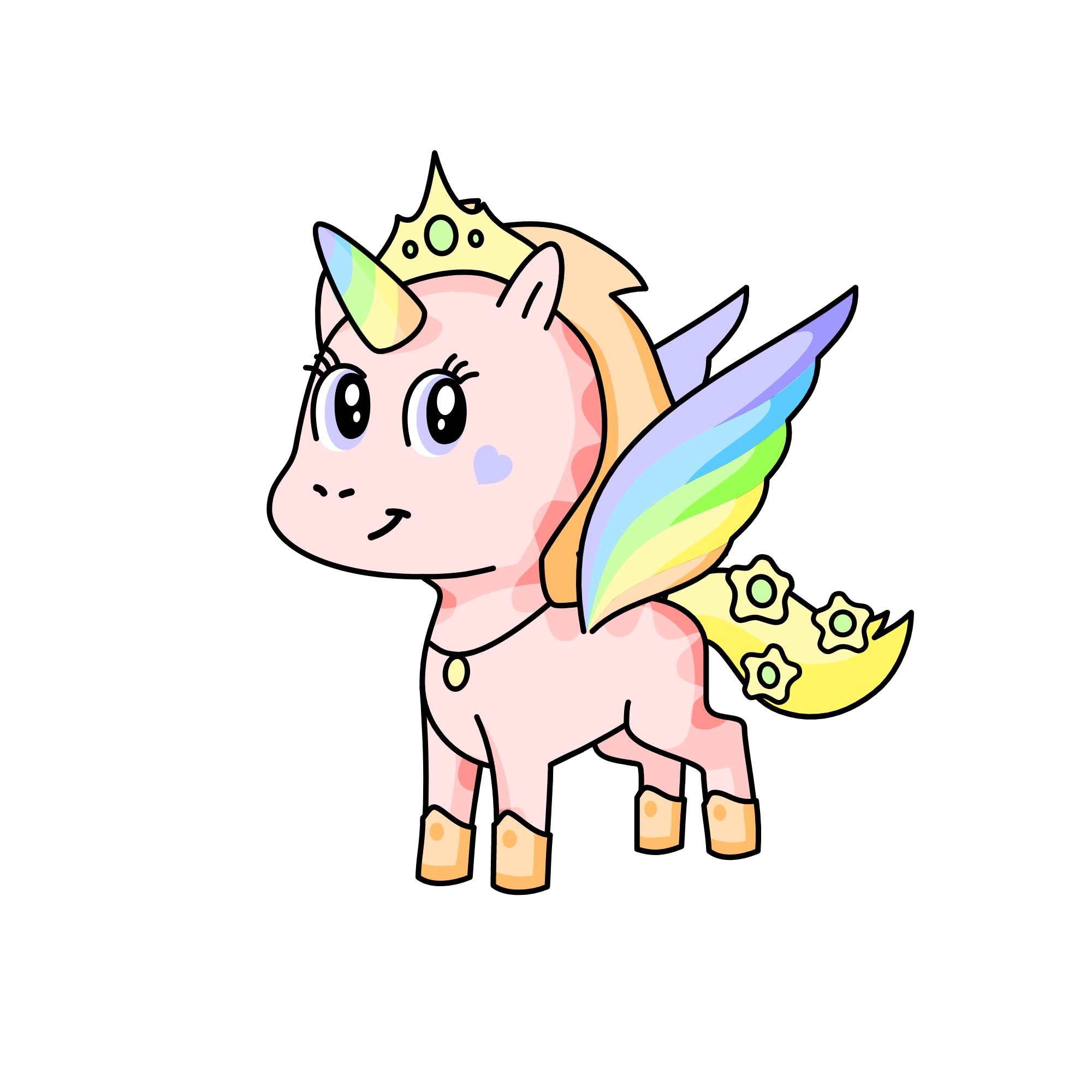 Pastel Unicorn, the unicorn