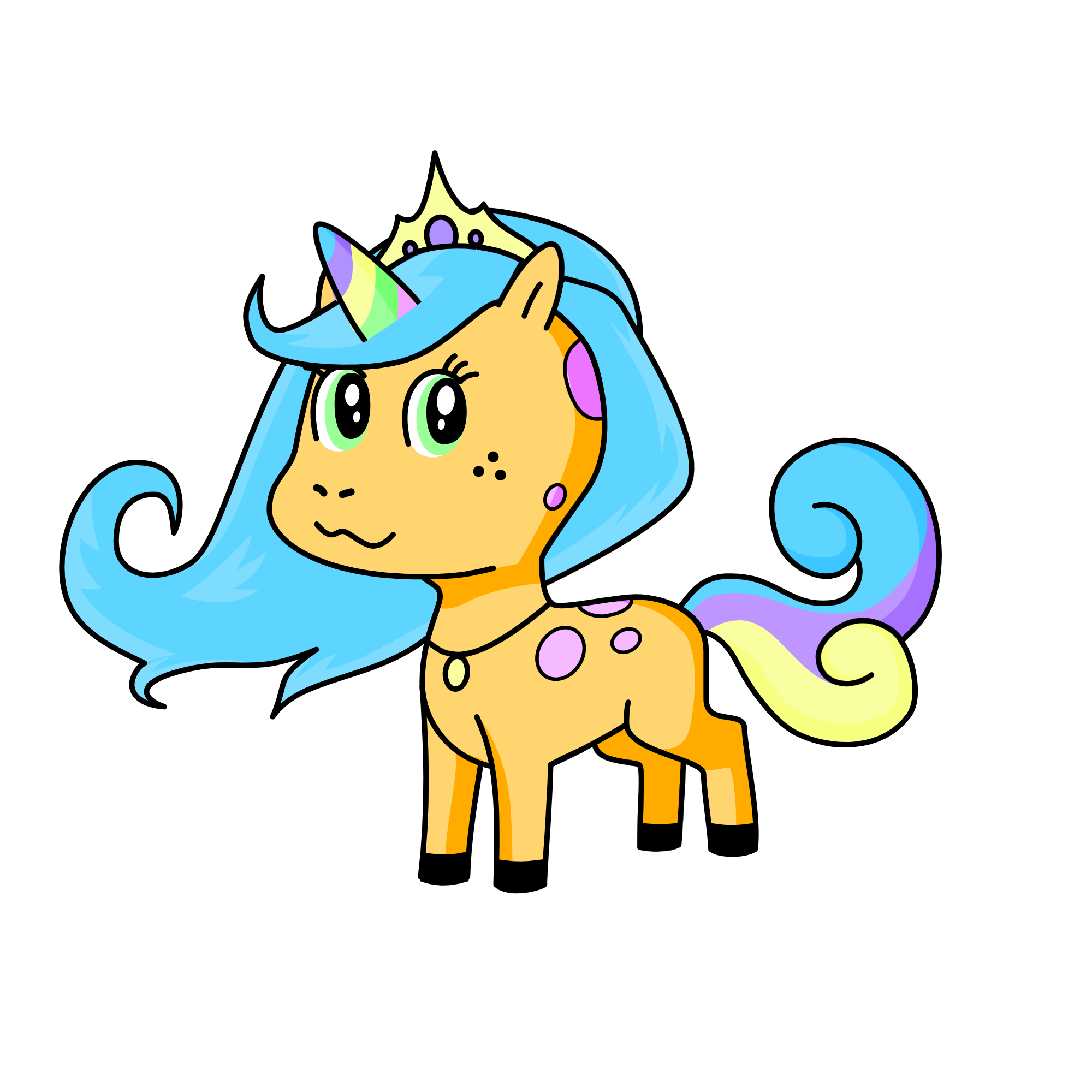 Clear, the unicorn